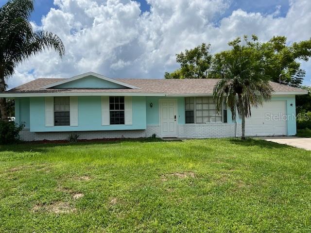 Welcome to your ideal Florida getaway, where every detail is designed to ensure your winter vacation is unforgettable. This charming home features 3 bedrooms, 2 bathrooms, and 1127 sq ft of comfortable living space, complete with a 1-car garage, an inviting in-ground pool, and a boat dock with 80 feet of canal frontage leading directly to the Gulf of Mexico. The interior is warm and welcoming—just pack your clothes and toothbrush! Outdoors, you'll be enchanted by the spacious lanai perfect for hosting friends, while the stunning pool offers a serene view of the waterway. The expansive yard is perfect for outdoor fun, whether it's a corn hole tournament or a relaxing fishing session from the dock on a lazy Saturday afternoon.