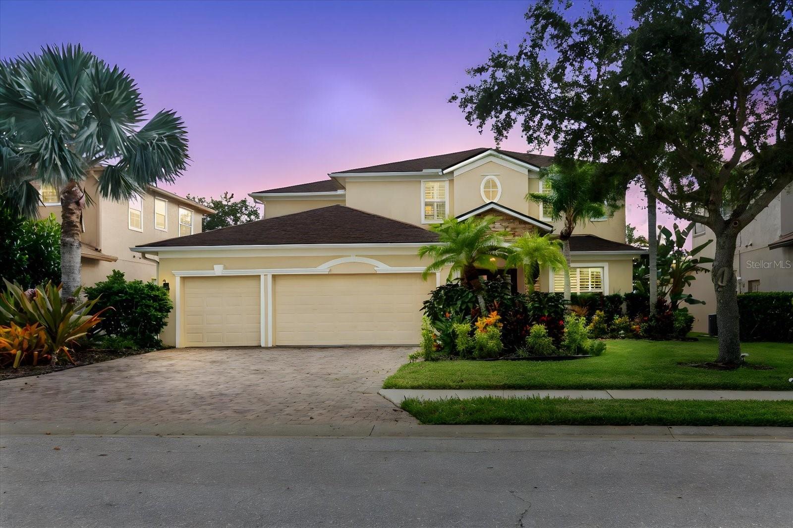Welcome to this beautifully designed 6-bedroom, 4-bathroom two-story home located in the desirable RIOMAR Community. This spacious residence offers a 3-car garage, paver driveway, and elegant double glass entry doors that lead into a stunning foyer with inlay tile detailing.
The first floor features a private guest bedroom and full bath, formal dining and living rooms, a large family room, and a cozy nook area seamlessly connected to the open-concept kitchen — all with gorgeous views of the backyard oasis. Enjoy indoor-outdoor living through two sets of sliding glass doors that open to a generous lanai complete with an outdoor kitchen, ample seating space, and a resort-style inground pool that's enclosed with a screen Lanai, perfect for entertaining or relaxing.
Upstairs, the luxurious owner's suite offers enough space for a private seating area, tray ceiling, and a custom walk-in closet. The owner's bathroom includes dual vanities, a walk-in shower, and a universal jetted soaking tub.. The second floor also features four additional bedrooms, each connected via two Jack and Jill bathrooms, providing convenience and privacy.
Recent Updates:
Roof replaced December 2024, Two A/C units – one replaced in March 2023, the other in April 2025, Water heater replaced in October 2022
Scheduling your private showing today!!!