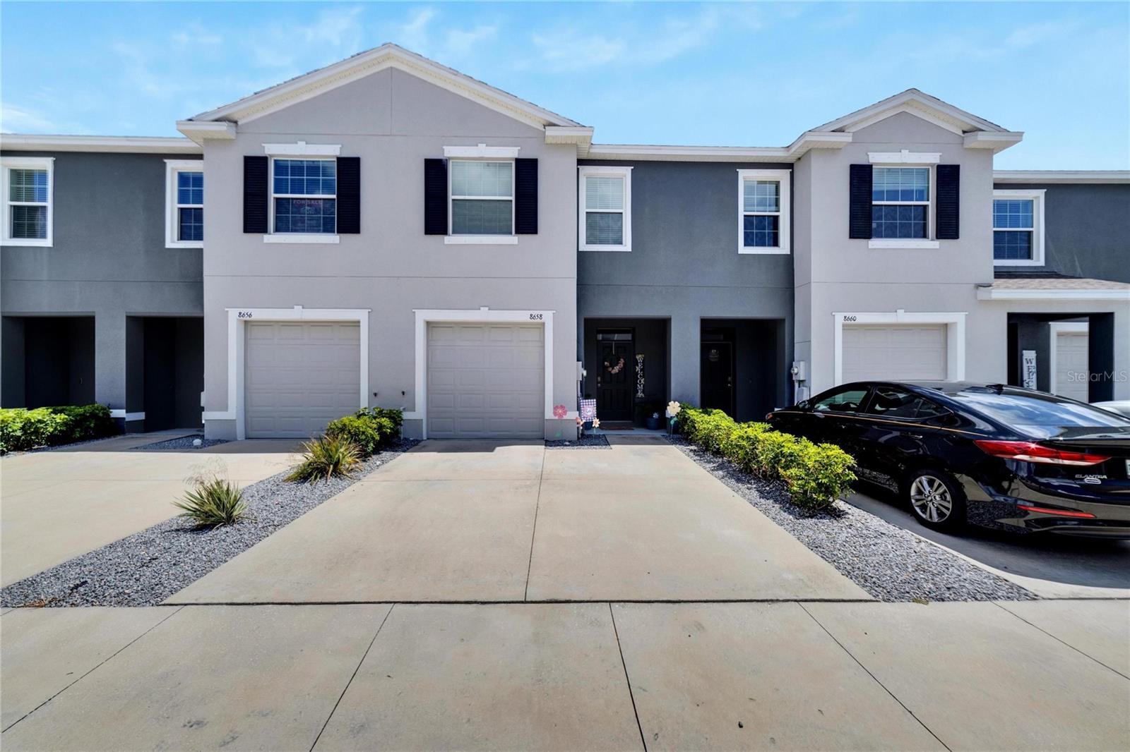 Get excited, you've just found the perfect townhouse to make your next home! This is a 2019 built 3 bedroom, 2.5 bath home with a 1 car garage and screened back porch with a fabulous water view. As you enter, you'll notice the tranquil pond view visible from the open concept kitchen, dining, and living room. You will love the kitchen with granite countertops and huge island for plenty of cooking/dining space. The living room has a sliding door to the screened back porch, perfect for your morning coffee enjoying the peaceful view. There is a half bathroom and large under the stairs storage closet on the first floor also. Upstairs you find the primary suite overlooking the water with 2 closets and an ensuite bathroom with double vanity and walk-in shower. Down the hall are the 2 additional bedrooms, full bathroom, and laundry closet so you don't have to carry your baskets up and down the stairs. You have plenty of room to park with the garage, extended driveway, and community guest spots just around the corner so get ready to fully enjoy Florida living here! If the townhouse isn't great enough, there is NO CDD fee and the HOA fee includes water, sewer, trash in this gated community making it even more of a great deal. All of this is found in north Riverview with easy access to 301 and I-75 to allow you to travel to downtown Tampa, the Gulf Beaches, or Disney in Orlando with ease. You do not want to miss out on this one- schedule your showing today!