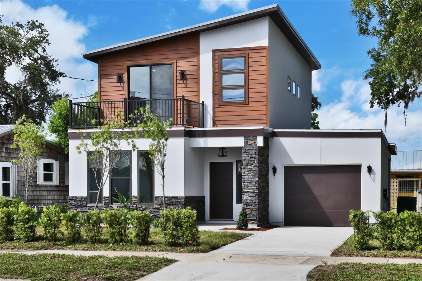 Would you like to become a homeowner in the Nation's oldest historical city? This contemporary style new builder home is your perfect opportunity given it's prime location. Located just a walking distance to historic downtown, you will have easy access to galleries, downtown restaurants, historical sites, bars, cafes, and breweries. It's is also a few minutes from the hospital and a walking distance to Flagler College. INVESTORS ALERT! This home is zoned for short term rental and with it's prime location, you can anticipate a high performing investment. No need for Flood insurance as it's zoned on Flood Zone X. All 3 bedrooms come with a full bathroom. There is also a half bath downstairs perfect for guest's powder room when entertaining. First bedroom is located downstairs with a full bath and the other two are upstairs. The Primary bedroom which is upstairs features a balcony, walk in closet, step in shower, and dual bathroom sinks.The kitchen is equipped with a range hood, stainless appliances, quartz counter tops, and ceramic style back splash. This stylish kitchen also has an island and next there is a cozy living room giving it a functional open concept. All floors are covered with luxury vinyl plank giving it a luxury look. This home also features an entry porch, covered back porch, one car garage, and is equipped with an EV charging station. Book a showing today. Don't miss out on this one!