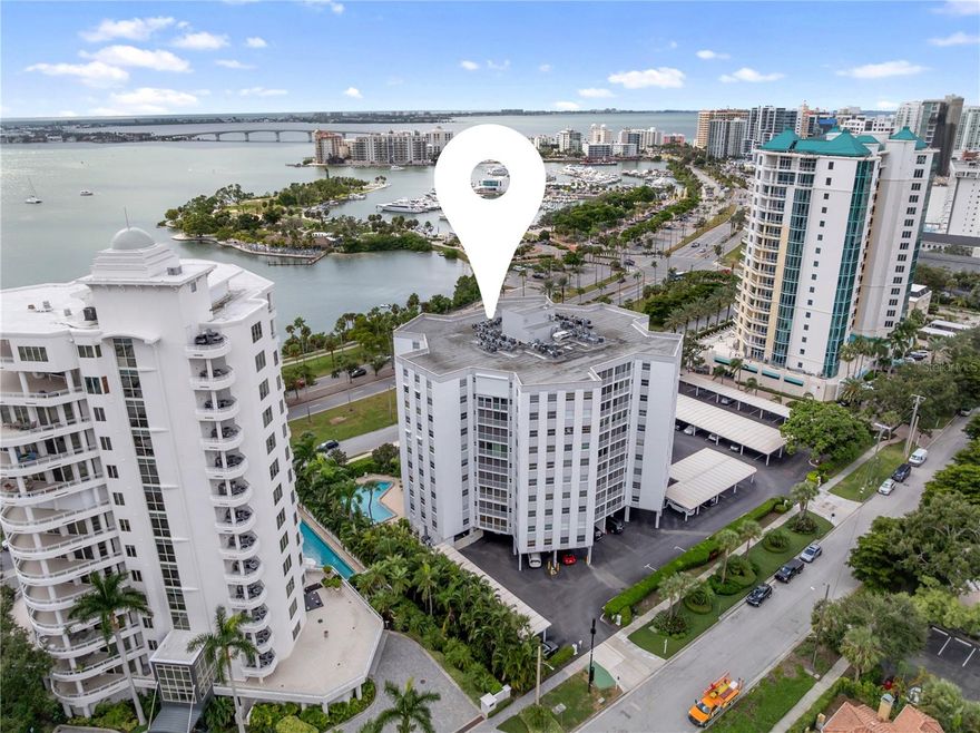 *Completely Updated and Ready for you to call home* Bayfront Luxury Living at Regency House – Downtown Sarasota Elegance

Experience breathtaking views and timeless sophistication in this fourth-floor residence at the exclusive Regency House, located at 435 S Gulfstream Avenue in the heart of downtown Sarasota. This 2-bedroom, 2-bath condominium spans 1,424 square feet of thoughtfully designed living space overlooking sparkling Sarasota Bay.  4th Floor views of the Bayfront are incredible.

Step inside to discover a bright, open floor plan with floor-to-ceiling windows that flood the home with natural light and frame the stunning waterfront views. The spacious living and dining areas flow seamlessly, ideal for both relaxing evenings and elegant entertaining. The modern kitchen features stone countertops, premium appliances, and custom cabinetry, designed for both function and style.

The primary suite is a private retreat with panoramic bay views, generous closet space, and a luxurious ensuite bath. A second bedroom offers versatility for guests, an office, or a creative space, all complemented by a second full bath with refined finishes.

Enjoy resort-style living with 24-hour concierge service, a heated pool, clubroom, secure parking, and a pet-friendly environment. Regency House is just steps from Main Street dining, boutique shopping, the Bayfront Park, Marina Jack, and the Sarasota Opera House—placing the very best of downtown Sarasota right at your doorstep.

Whether you’re looking for a full-time residence or seasonal escape, this home offers unparalleled comfort, convenience, and coastal beauty.