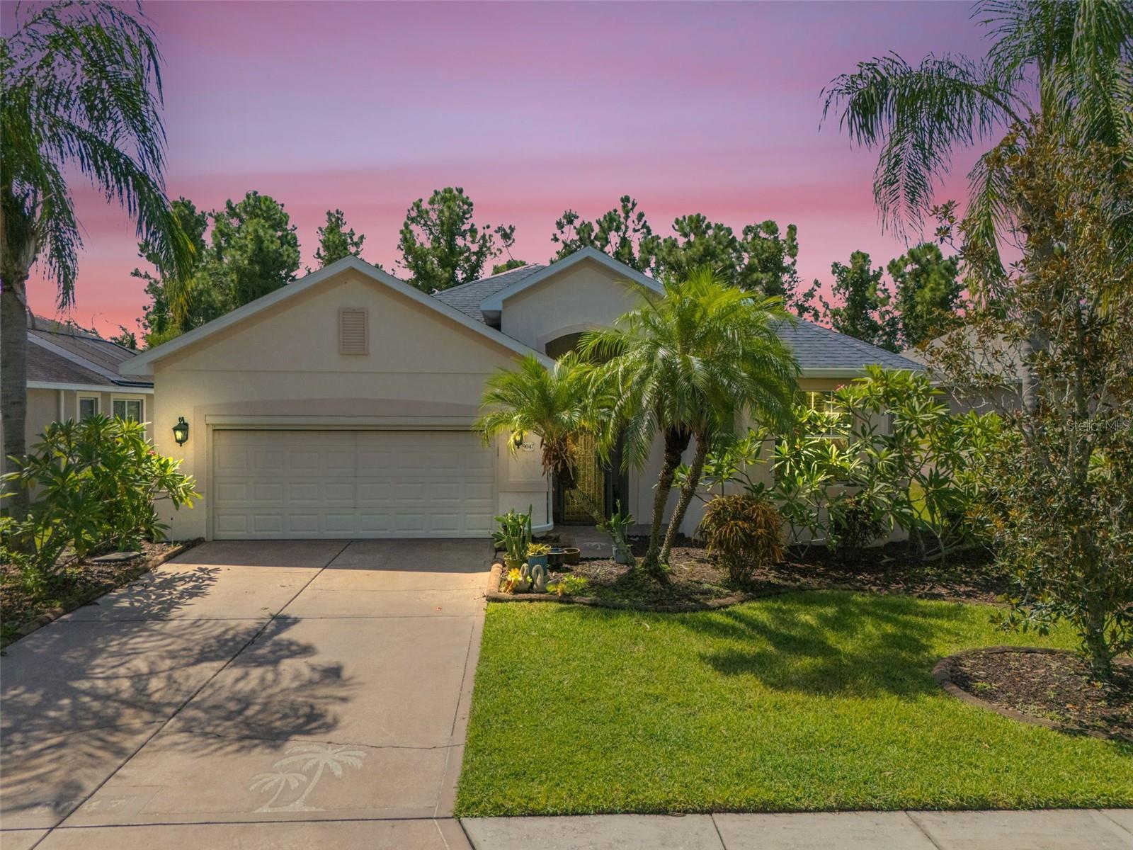 Welcome to 9047 39th Str Cir E in the gated community of Creekside Preserve. This open floor plan consists of 2122 sqft 3 bedroom 2 bath 2 car garage with den which has a closet and could be used as a 4th bedroom if needed. Home is situated with a preserve view with fenced in yard and beautiful screened in saltwater pool with tons of privacy. AC was replaced in 2017, Solar Hot water installed in 2018 and the Roof replaced in 2020. Master bedroom is fitted with His and Her closets along with double sinks in the Master Bath. Garage door has electronic screen to allow the opportunity for fresh air while maintaining privacy as once it is down the owner can see out of garage but nobody can see in from the street. The community is located in an excellent location with regard to grocery, retail stores and restaurants as well as approximately 10 minutes drive to I-75 and 301 whether your heading north to St. Pete/Tampa or south to Sarasota. Creekside Preserve is a low maintenance community with NO CDD Fees.