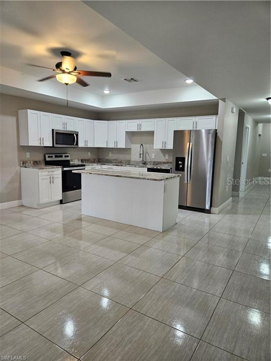 Don't miss out on this Duplex. No waiting on construction to be completed, it's ready to go! This 2023 duplex features two fully independent units, each offering a kitchen, 3 bedrooms, 2 bathrooms and 1 car garage. Nestled in the heart of Lehigh Acres, with a contemporary design, gorgeous finishes, and a spacious layout ideal for comfortable living.