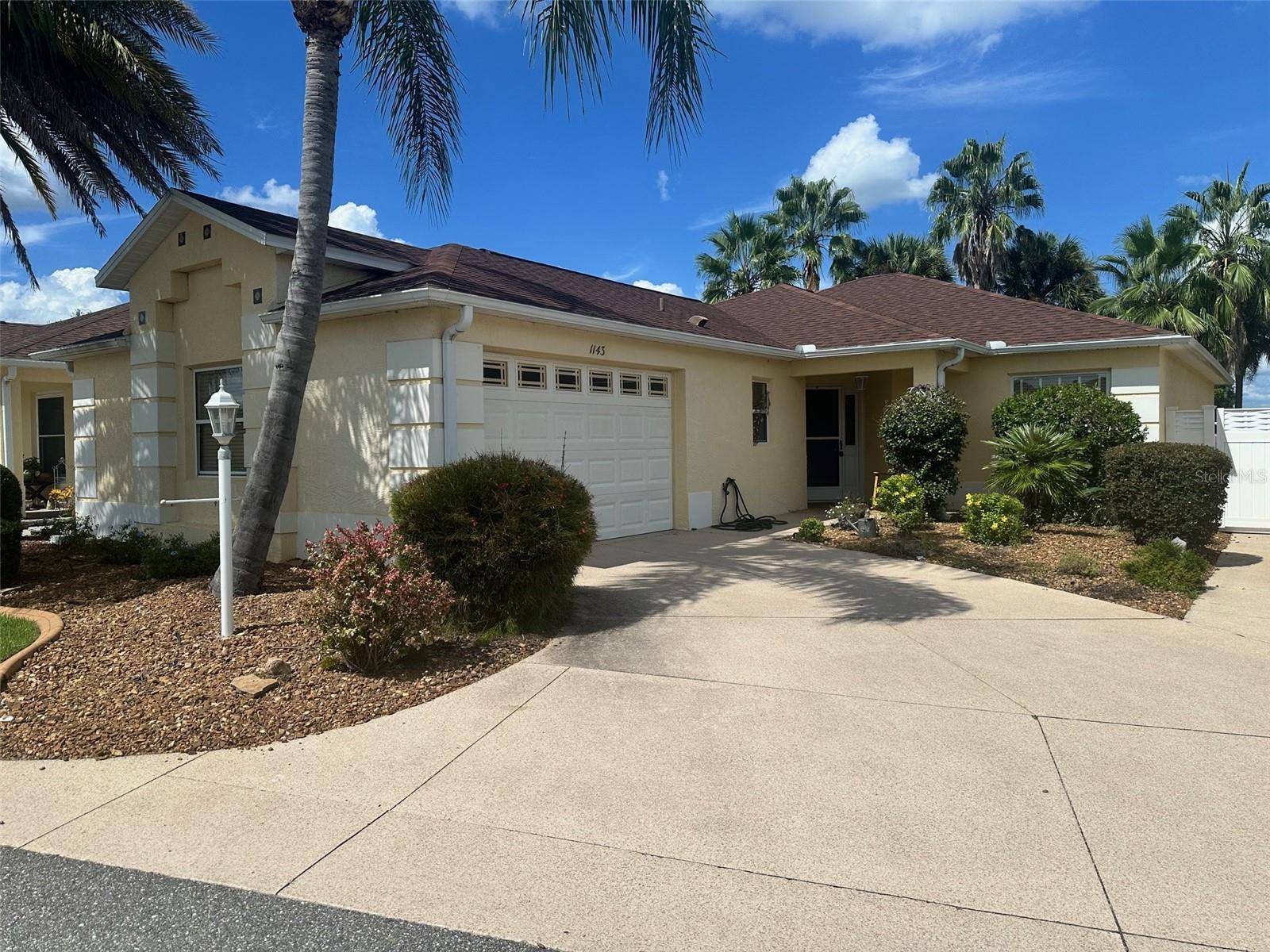 Great 3/2 Concrete Stoneybrook Courtyard Model Located in Hampton Villas Prime Location between 466 & 466A close to Sumter Landing. Home has Roof Replaced in 2022 with Luxury Vinyl Flooring large Eat in Kitchen. Location is also between Cane Garden and Mallory CC Home Area has Two Large Community Pools One Adult with Postal Station and other Family with Rec Center Please note the Tax Line reflects property tax only Renaming /bond Balance $3888.86 The Maintenance assessment is $524.88/Year Fire Department is $320.71/Year.Call to View this great Home