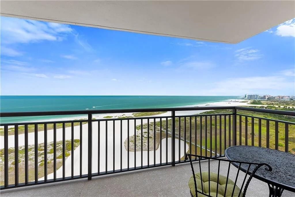 Affordable Beach Living with a Breath-taking View! Check out this direct Gulf front studio long-term rental on the 15th floor at Harbour Light Towers! Sit on the balcony and enjoy views of the Gulf of Mexico and Clearwater Beach! This unit has an updated bathroom and tile floors throughout. Enjoy new HVAC recently installed. Located directly across the street from the Sand Key Shoppes! Gated community with a security guard at the gate for optimal safety and protection. Assigned covered parking below the building included! Call to schedule a viewing today! Sorry no pets.
