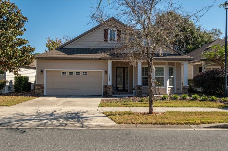 USDA ELIGIBLE. Gorgeous LIKE NEW home in the popular SW community of Longleaf Village! This spacious 3 BR, 2 BA PLUS Study and Formal Dining room offers large rooms throughout and plenty of space for entertaining. Loaded with upgrades, the home
boasts 10 foot ceilings, tray ceilings, CROWN, HAND SCRAPED WOOD FLOORS (NO CARPET IN THE HOUSE) STAINLESS Steel appliances,
GRANITE and much more! The Master has a HUGE walk in closet, walk in glass shower and his & hers vanities with granite. The guest rooms
were expanded from the original plan and are down a private hallway. A "chef''s kitchen" with granite, large island, long bar top area for seating, walk-in pantry, GAS Range and Stainless Steel Appliances. The screened lanai overlooks a large manicured yard backing common area for privacy. Longleaf''s amenities include beach entry pool, fitness, tennis, b-ball, clubhouse and playground, and all front yard maintenance
included!