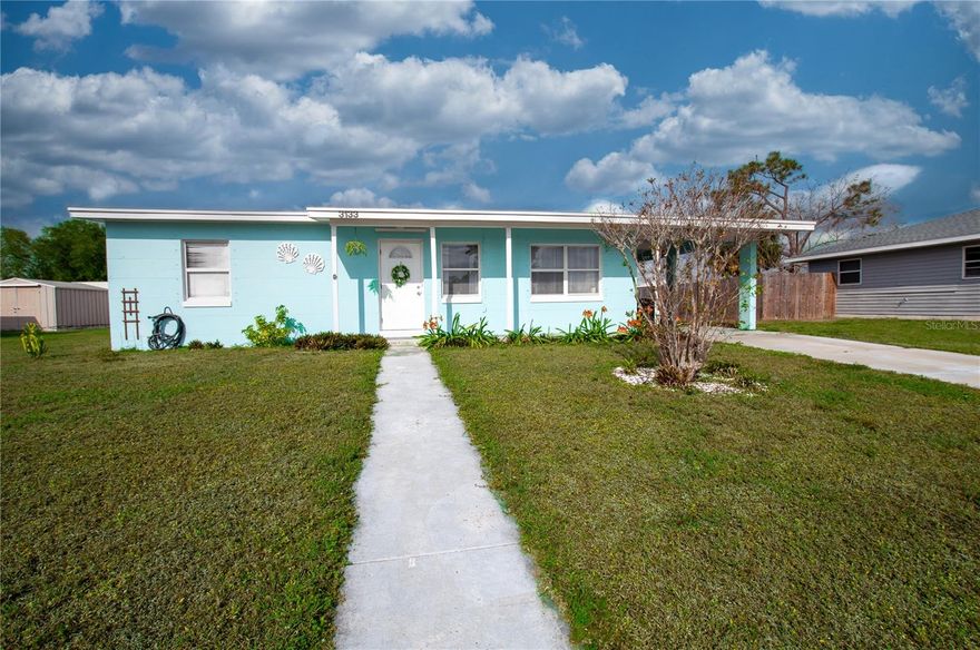 Welcome to this well-cared-for home in the heart of Port Charlotte, Florida! Offering 2 bedrooms and 1 bathroom plus a spacious BONUS room currently used as a living area and easily convertible into a 3rd bedroom with the addition of a closet. Situated on a 0.17-acre lot, this home provides comfortable indoor and outdoor living. Enjoy the convenience of a carport with an attached storage room, hurricane shutters for added peace of mind, and a screened-in back porch perfect for relaxing or entertaining year-round. Major system updates have already been completed, including a 2022 roof, 2025 A/C, updated electrical in 2017, and a 2021 hot water heater. Located just minutes from shopping, grocery stores, dining, and everyday amenities. Not located in a flood zone. A great opportunity for full-time residents, seasonal living, or investment. Schedule your showing today!