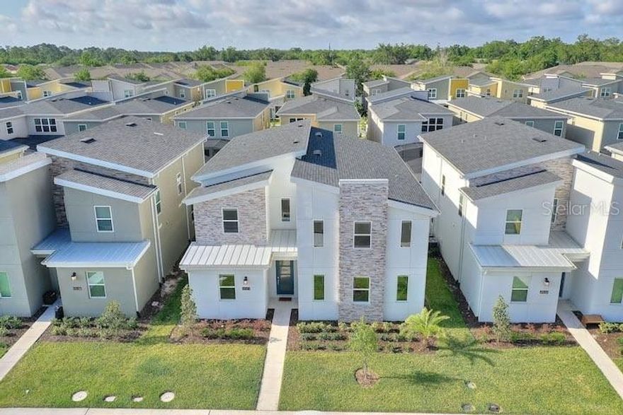 Welcome to this FULLY FURNISHED Single family home with 8 Bedrooms and 5 bathrooms including a game room, theater room, and private pool and Spa, nest in the famous Storey Lake Resort. This beautiful home features open floor plan with spacious entertainment spaces, a screened in pool and outdoor space, granite counter tops, stainless steel appliances and lots of windows for natural light. Two Master Suites are located on the ground level, one with access to the swimming pool. The second floor has a large bonus gathering space and theater room that keep everyone entertained. Various table games, outdoor playsets are perfect for young ones to have tons of fun together. This house offers Resort-style comforts and convenient access to nearby shopping, dining and entertainment. The community offers variety of fun amenities, including basketball court and golfing area, full-service state-of-the-art clubhouse with Jacuzzi, lazy river, resort style swimming pools, cabanas, poolside food and beverage service, volleyball court, playgrounds and Splash Park. Come and fall in love with this beautiful house that offers plenty of space, open floor plan. Schedule a tour today or check out the matterport 3D Tour on Zillow and MLS...