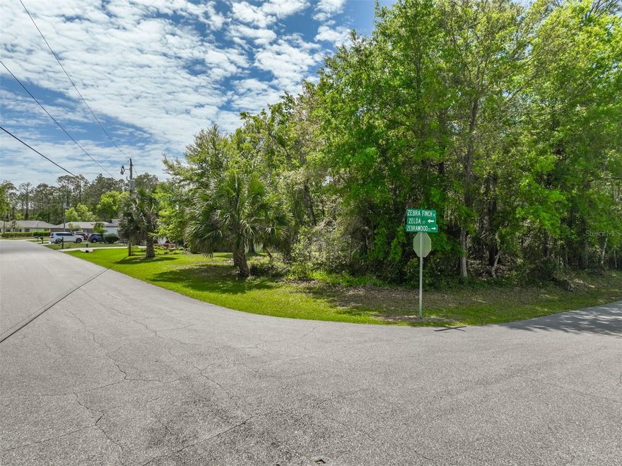 Prime corner lot in the desirable Palm Coast area! Build your dream home on this spacious 100 x 125 ft. corner lot (Approximately 0.29 acres) a 2 Zelda Court in the established Z section of Palm Coast. Offering excellent frontage and visibility on two sides, this vacant parcel provides flexibility for custom home designs. Conveniently situated near everyday essentials; shopping, dining, and services are just minutes away, while also being only a short drive (10-15 minutes) to the beautiful Flagler Beaches. Quick access to I-95 makes commuting effortless, with Daytona Beach and St. Augustine both roughly 30 minutes away. Enjoy the perfect blend of peaceful residential living with modern conveniences at your fingertips. This is perfect for anyone looking for anyone looking for a flexible, serene setting without the hassle of an HOA, don't miss this rare opportunity in a growing community k own for its amenities, parks, and proximity to everything the Sunshine State has to offer!