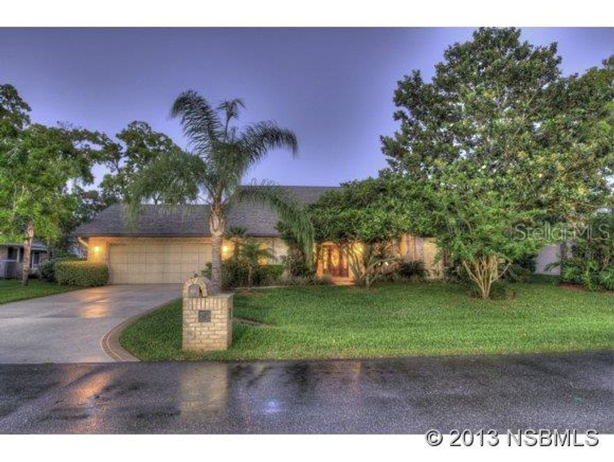 America's Premiere Fly-In, Gated, Country Club community; 4000' paved runway w/GPS approach & VASI lights; 24/7 roving security. Only min. to restaurants, shopping & theater; 15 min from World's Most Famous Beach, 20 min to Embry Riddle Aeronautical Univ & 1 hr to Orlando. Custom built, immaculate residence w/ 45 x 35 hangar & 40 x 14 bi-fold door includes full bath plus splash tub; A/C workshop w/ built-ins & storage above; located on Taxiway Delta allows for aircraft and other vehicles; perfect for car buff or RV owners. Excellent floor plan offers two-story great room w/gas fireplace; formal dining; huge, fully-applianced kitchen w/ eating bar; tile floors, an abundance of white, raised-panel cabinets & hard surface counters. The breakfast room w/ buffet area opens to a separate 17 x 10 private, screened porch. First floor ownerÂs suite includes walk-in closet, dressing area, separate granite vanities & walk-in shower. Office or 4th BR on 1st floor plus separate Â½ bath. All main living areas open to a 50 X 22 screened lanai with room for a pool. 2nd floor includes 2 huge bedrooms & large bath w/ granite vanity plus open loft area. Meticulously maintained with newer roof & A/C w/ 4 zones; Andersen dual pane windows & sliders, wood doors, lightening rods & surge suppressors, newer front door, extra storage space, beautiful landscaping including lime, lemon, fig & avocado trees, located on a quiet, cul de sac. ;Water: City