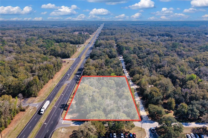 PRIME COMMERCIAL OPPORTUNITY--1.84 Acres of High-Visibility Frontage on US 19. Position your business for success with this exceptional 1.84-acre corner parcel offering over 400 feet of road frontage in a rapidly growing area. With a daily traffic count exceeding 13,000 vehicles, this high-visibility location delivers outstanding exposure and accessibility from the front, side AND rear for easy access. ZONED C-2, the site supports a wide array of potential uses including multi-family residential, retail establishments, restaurants, medical or dental offices, professional services, warehousing and more. Whether you're expanding an existing enterprise or launching a new concept, this versatile property provides the flexibility to bring your vision to life. UNIQUE DEVELOPMENT ADVANTAGE: The property consists of 8 individual lots that can be developed individually, offering flexibility for phased projects, multiple tenants, resale opportunities, or a mixed-use development. Strategically located directly beside College of Central Florida, and centrally positioned between Chiefland and Fanning Springs, this property benefits from built-in traffic along with steady local and commuter flow. Plus, it’s just 2 miles from the Suwannee River, adding proximity to a popular recreational destination. No flood zone--high & dry elevation. This is a rare opportunity to secure a premium commercial site in a thriving corridor with strong growth potential. READY FOR DEVELOPMENT AND POSITIONED FOR MAXIMUM IMPACT.