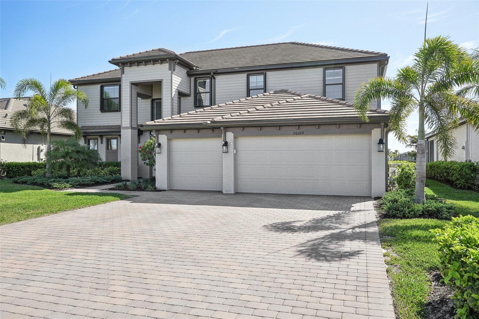 NO FLOOD ZONE, NO FLOOD INSURANCE, 2 PRIMARY SUITES! This is a rare opportunity to own the only Wynwood model for sale in Verdana Village—a floor plan no longer offered in this sought-after community! With an impressive 4,027 sq. ft., this home features 5 bedrooms, 4.5 baths, and 9-foot doors throughout, blending luxury, functionality, and comfort. Spacious & Thoughtfully Designed Layout Two Owner’s Suites – One on each floor for ultimate convenience and privacy Expansive Bonus Room – Extra padding added under the carpet for enhanced noise reduction and comfort Soaring Foyer Ceilings – Equipped with electric blinds for effortless light control Gourmet Kitchen & Premium Upgrades Gas stove for precision cooking Two pantries for abundant storage Upgraded hardware for a refined aesthetic Smart & Energy-Efficient Features Air-conditioned & insulated garage with epoxy flooring Two 50-amp plugs for electric vehicle charging Whole-house generator for peace of mind Electric shutters on the upper floor for added storm protection UV lights installed in both HVAC units to mitigate mold and bacteria in Florida’s humid climate Unmatched Community & Lifestyle Verdana Village offers resort-style living with world-class amenities at an affordable HOA fee: Drift Restaurant & Craft Lounge with cocktails and weekend entertainment Resort-style pool & spa with cabana café State-of-the-art fitness center Indoor & outdoor pickleball and tennis courts Full indoor basketball court playground & dog park Publix and other retail conveniences just a golf cart ride away! This home is in Flood Zone X with low insurance rates and has never been affected by hurricanes—offering security and savings!