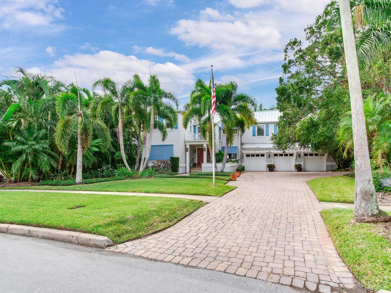 One of the few large lots left to build your dream with an open bay water view on a pricey street which has newer homes - the view is open bay sunset all year long.
