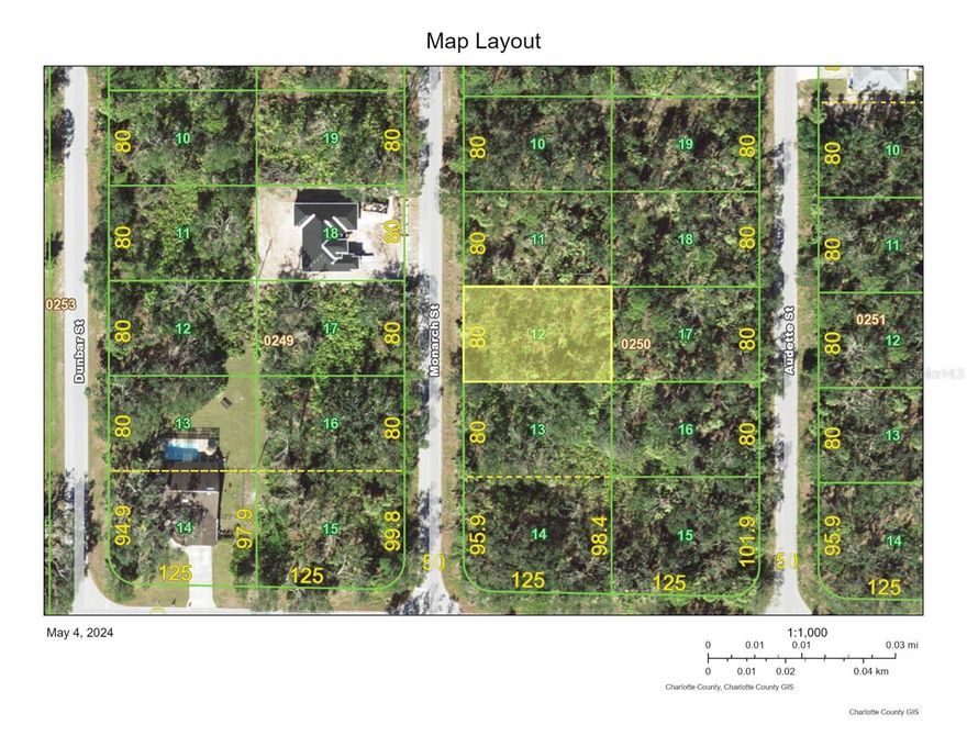 Looking to build your dream home and enjoy peace and tranquility yet live close to everything? This 1/4 acre residential building lot is tucked away in a nice quiet location of Port Charlotte with a vast amount of trees in the area and 2 new houses on the street. No need to worry about bringing in electrical poles, electricity is on the block. No HOA. Restaurants, shopping, movie theatres, bowling alley and medical are approximately 2 1/2 miles away. Take a 15 minute drive to Charlotte Harbor and downtown Punta Gorda and enjoy Sunseekers Resort, restaurants and all the events Punta Gorda has to offer. 5 minutes to the public boat ramp and a multitude of golf courses and beaches are in the area. Perfect for the buyer who would like to build their dream home or the investor planning for their future.