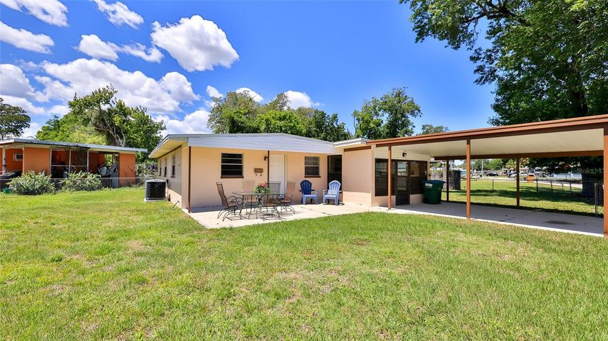 Welcome to 536 Dorothy Ave in Holly Hill! This charming updated 3-bedroom, 1-bath concrete block home sits on a large corner lot and offers 814 sq ft of comfortable living space.  So cozy & So cute!!!  Inside, you'll find brand-new plank tile flooring throughout, new interior doors, fresh interior and exterior paint, and replaced window screens (all 2025). The eat-in kitchen features new white shaker cabinets with space to add more.  Yes, the kitchen is small...but do you really like to cook?!?  The bathroom has also been updated for a fresh, modern feel. Vaulted ceilings & wood beams! Enjoy two large enclosed porches with windows, providing flexible space for relaxing, storage, or hobbies, plus a dedicated laundry area and carport. Major updates include a roof (2019), AC (2024), and brand-new hot water heater (2026). The fully fenced yard offers room to enjoy the outdoors, along with a spacious front patio.
Conveniently located near the Intracoastal Waterway (fishing, boating, paddleboarding, kayaking!) , shopping, dining, and the beach. No HOA. Holly Hill allows short-term rentals, offering added flexibility for a variety of uses.