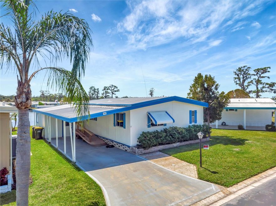 Waterfront 55+ Home with Chain of Lakes Access & Modern Upgrades!

Enjoy lakefront living in this beautifully updated manufactured home on the coveted Clermont Chain of Lakes! Located in a welcoming 55+ community, this move-in-ready gem features direct water access, a private dock for fishing, and stunning views right from your backyard.

The home boasts a brand-new AC system, new ductwork, fresh interior paint, and new appliances, including a refrigerator and dishwasher. Thoughtfully designed for comfort and accessibility, it includes wheelchair access and a lift, making it ideal for all mobility needs.

Spend your days boating, relaxing on your dock, or exploring the scenic chain of lakes — all from the comfort of your own home. Whether you’re looking for a full-time residence or a seasonal escape, this home offers an unbeatable combination of waterfront lifestyle, community amenities, and modern updates.

Don’t miss this rare opportunity to own affordable waterfront property in one of Central Florida’s most desirable 55+ communities!