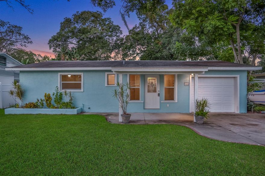 Beautiful 2 bed, 2 bath Ormond Beach home just 4 min. from Granada Ave and its shops, restaurants and bars, and 7 min. to the sandy beaches of the Atlantic Ocean. Sitting on an inviting .2 acre lot with an oversized driveway and 1 car garage giving you lots of options for this cozy setup. Inside the home has wood plank tile flooring throughout most of the front of the home including the bedrooms. The bathrooms have their vintage style charm with tile that remains timeless. An addition was completed that really maximized living space with a large kitchen with plenty of cabinet and countertop space and large living room with multiple windows overlooking the backyard.  The roof is in good shape and was replaced in 2014 so no issues with insurance. Take a tour, make it yours, and move right in! ;Water: City