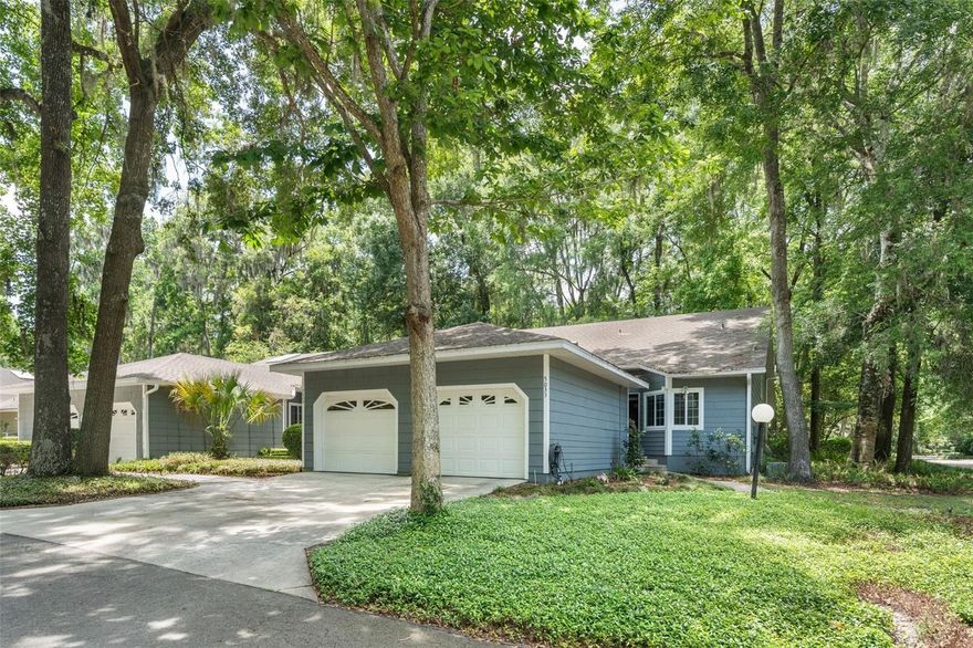 Discover this beautifully maintained one-owner townhome in Gainesville, FL located in the highly desirable Vintage View community near The Oaks Mall, North Florida Regional Medical Center, Butler Plaza, I-75, the University of Florida, and UF Health. This move-in-ready home offers 2 bedrooms, 2 baths, a den/office, great room, dining room + breakfast nook and a 1-car garage! It features a 2024 HVAC system, recently replaced roof, and 2024 luxury vinyl plank flooring (no carpets), offering peace of mind and modern updates. The spacious floor plan includes high vaulted-ceilings, formal dining area, versatile den/home office, bright sunroom, skylights, and a private primary suite with a walk-in closet. A guest bedrooms and  bath are thoughtfully positioned for privacy, while the soaring ceilings provide potential for future loft space. Ideal as a starter home, downsizing option, retirement home, or low-maintenance Gainesville real estate investment, this property includes community amenities such as a swimming pool, tennis courts, exterior maintenance, grounds care, and exterior pest control. If you're searching for a townhome for sale in Gainesville with an unbeatable central location and exceptional value, this Vintage View gem is a must-see.