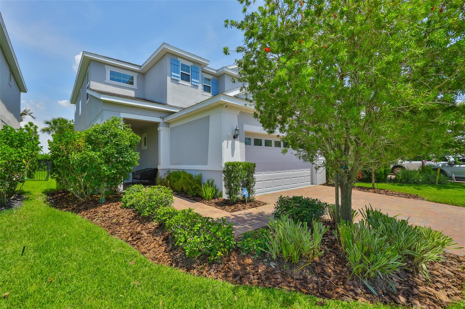 **CHECK OUT THIS TWO STORY BEAUTY** GORGEOUSLY LANDSCAPED** 4Bed/3 Bath/2Car Garage Home in Waterset, 2532 sq. ft. of Living area.... Brick Paved Driveway, gorgeous Curb Appeal. design. Wood Plank Tile Floors throughout the main living area, Laundry room on the first floor, spacious Kitchen and eat-in Dining area, large backyard and no rear neighbors. The Kitchen has tall 42” cabinetry, quartz countertops, extended upper cabinets and all Stainless steel appliances. The Large Loft is very spacious... with a built-in Library, the owners retreat has an ensuite Bathroom, double sinks with a large walk-in shower and huge walk in closet. Bedrooms 2, 3 and 4 are well appointed and share a full Bath with a Tub/Shower Combo... The Waterset community has endless amenities, not to mention the convenient location …only minutes from I-75…Waterset has 5 Community Pools, 2 Fitness Centers, 2 Large Clubhouses, Splash-Pad, Amphitheater, Dog Park, walking trails and so much more… Schedule your showing today!