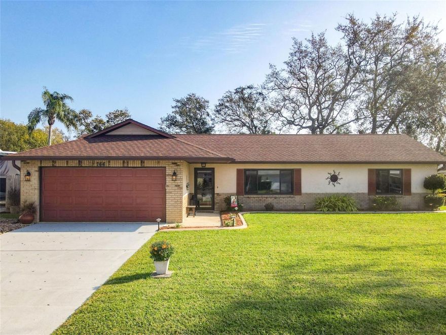 BEAUTIFUL PORT ORANGE SCREENED IN POOL HOME! This home has been lovingly cared for by the same owners for the past 17 years and has recent upgrades that include new wind resistant windows with a 10 year transferrable warranty, new pool pump, freshly painted, new landscaping, Bahia grass, with machine laid curbing, new interior door to the garage. The roof is only 5 years old! The gutters are only 3 years old. The pool area is so inviting with a beautiful patio with full shades for protection and mature flowering plants . Truly an Oasis setting !ALL LAWN EQUIPTMENT REMAINS WITH HOME AS DOES THE PATIO FURNITURE WHICH INCLUDES THE LARGE UMBRELLA AND A GENEREC GENERATOR!

The yard is fenced in and there is a storage shed which includes a lawn mower and blower. THERE WAS NO WATER INTRUSION OR HURRICANE DAMAGE TO THIS HOME DURING THE RECENT HURRICANES. ;Water: City