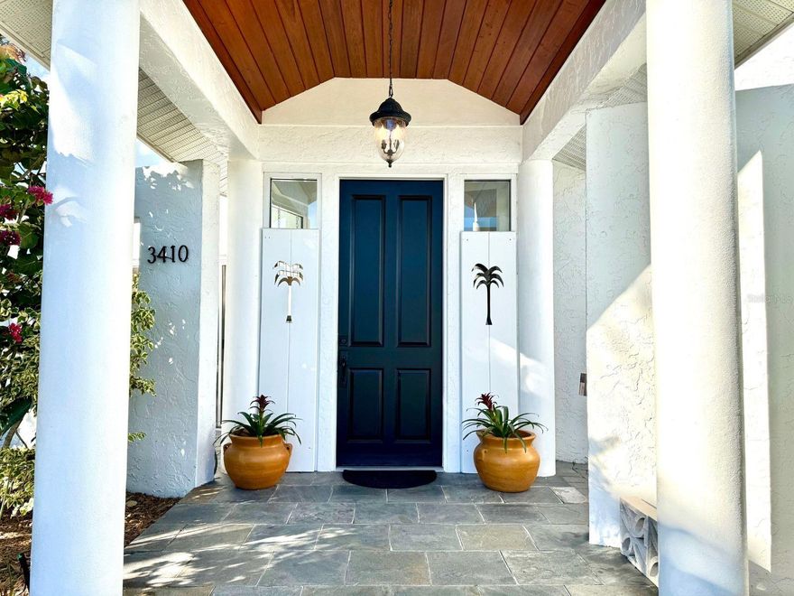 Spacious and versatile, this 4-bedroom, 4-bath home in South Gate offers exceptional value—currently the lowest price per square foot in the neighborhood. Vaulted ceilings, built-ins, and new skylights enhance the open layout filled with natural light. The floor plan includes three en-suite bedrooms plus a private 600 sq. ft. upstairs suite with sitting area, kitchenette, and electric fireplace—ideal for guests, in-laws, or teens. The primary suite features a jetted soaking tub with shower, separate water closet, multiple closets, and a foyer area perfect for a desk or reading nook. The main living area flows easily to the kitchen and dining spaces, and the fenced backyard offers room to play, garden, or add a fire pit. Located within Sarasota’s highly rated school district and minutes to Siesta Key Beach, downtown, and shopping, this home blends space, flexibility, and location in one inviting package.