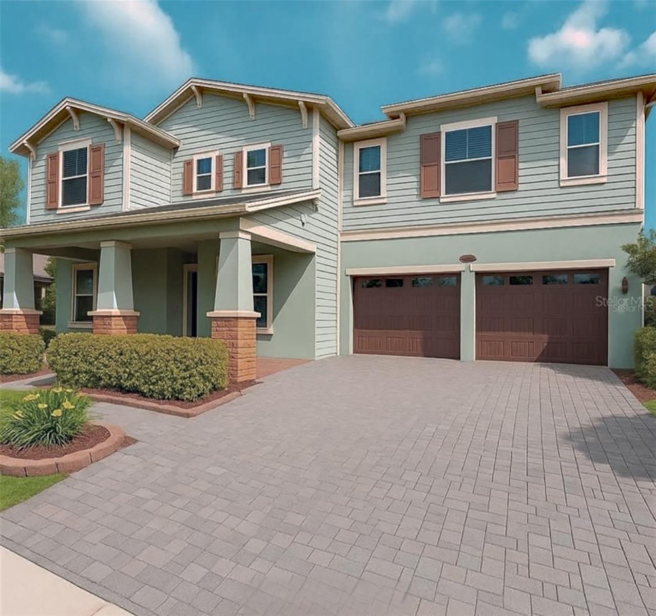 Welcome to a truly exceptional residence in the coveted Windermere Isle community—where thoughtful design, quality craftsmanship, and luxury living converge just minutes from the magic of Walt Disney World. Built in 2018 and meticulously maintained, this 5-bedroom, 4.5-bath estate offers 4,625 square feet of refined living space on an oversized corner lot, ensuring peace, privacy and a HOA that conveniently includes lawn care, cable, internet, and maintenance of common areas.
As you step through the grand entry and into a soaring 25-foot foyer, where custom wood staircases with basket-weave wrought iron balusters set the tone for a home that was crafted with intention and elegance. The chef’s kitchen is a showstopper, featuring an oversized quartz island, a gas cooktop, double convection ovens, 42” cabinets, and a generous walk-in butler’s pantry. Adjacent living and dining spaces are spacious and light-filled, ideal for both everyday living and entertaining.
The main-level primary suite offers a tranquil escape with its spa-like bathroom, featuring a deep soaking tub, walk-in shower, dual vanities, and a oversized Walk-in closet. Upstairs, the home continues to impress with a sprawling 28×20 family/media room, a large loft, and multiple bedrooms including two on-suites and a convenient Jack-and-Jill layout. Whether you need a playroom, flex space, office, or media center, this layout adapts to your lifestyle.
Upgrades abound throughout the home, including hardwood and porcelain tile flooring, 9.5-foot ceilings, tray and coffered details, and premium finishes in every room. Distinctive touches like Disney-themed stained glass, a 27kW commercial-grade gas generator, and polyceramic garage flooring add personality and long-term value. An energy-conscious design includes zoned HVAC with humidity control, tankless water heater, UV filtration, and low-VOC materials for healthy, efficient living.
Outdoors, enjoy fireworks views from the comfort of your own home, or relax on the covered back or front porch surrounded by lush, mature landscaping. The property features custom fencing, stone details, irrigation, and a peaceful, private backdrop of natural Florida greenery.
Windermere Isle is a resort-style community offering a sparkling pool, playground, tot lot, and more. HOA dues conveniently include lawn care, cable, internet, and maintenance of common areas. The location couldn’t be better—just 10 minutes from Disney and close to world-class golf, shopping, restaurants, and major highways. Zoned for highly-rated schools, including Castleview Elementary and Horizon West Middle, this home checks every box.
This is more than just a house—it’s a lifestyle opportunity. Whether you’re hosting guests, working remotely, or simply enjoying the peace of a luxurious and well-designed home, 13525 Gorgona Isle Drive offers it all.