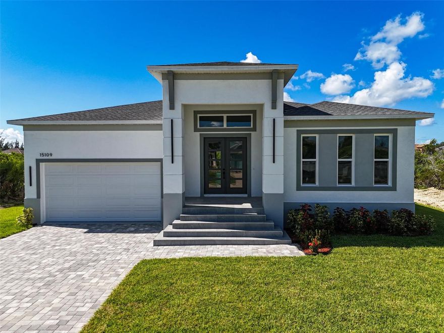 NEW CONSTRUCTION — MOVE-IN READY! ?
Your slice of FLORIDA PARADISE awaits in highly sought-after SOUTH GULF COVE (Subdivision Sec93)! 
Located in a vibrant waterfront community offering a boat ramp, dock, park, and sidewalks, this stunning 4-bedroom, 3.5-bathroom home sits on a spacious lot in a peaceful neighborhood right across from the canal. You’ll be just minutes from Charlotte Harbor, Englewood, Boca Grande Island, Gulf Coast beaches, and multiple marinas.
.Inside fall in love with 12-foot ceilings creating a bright, airy, open-concept living space
Modern gourmet kitchen with a central hood, oversized island, stainless steel appliances, and a large pantry.
Luxurious primary suite featuring a generous walk-in closet and style bathroom with a classic soaking tub.
48" x 24" porcelain tile flooring throughout the entire home
Impact-resistant windows and doors for safety and peace of mind
Built to meet new flood elevation codes
Enjoy Florida’s sunshine year-round on your open lanai, with plenty of space to add a custom pool
With NO MANDATORY HOA, this home is ideal for snowbirds, investors, or full-time residents. Bring your boat, RV, and golf cart—you’re close to: Boat ramps, Golf courses, Shopping & dining an I-75 for easy access to Sarasota, Fort Myers, and Naples
Your Gulf Coast dream home is ready come make it yours!