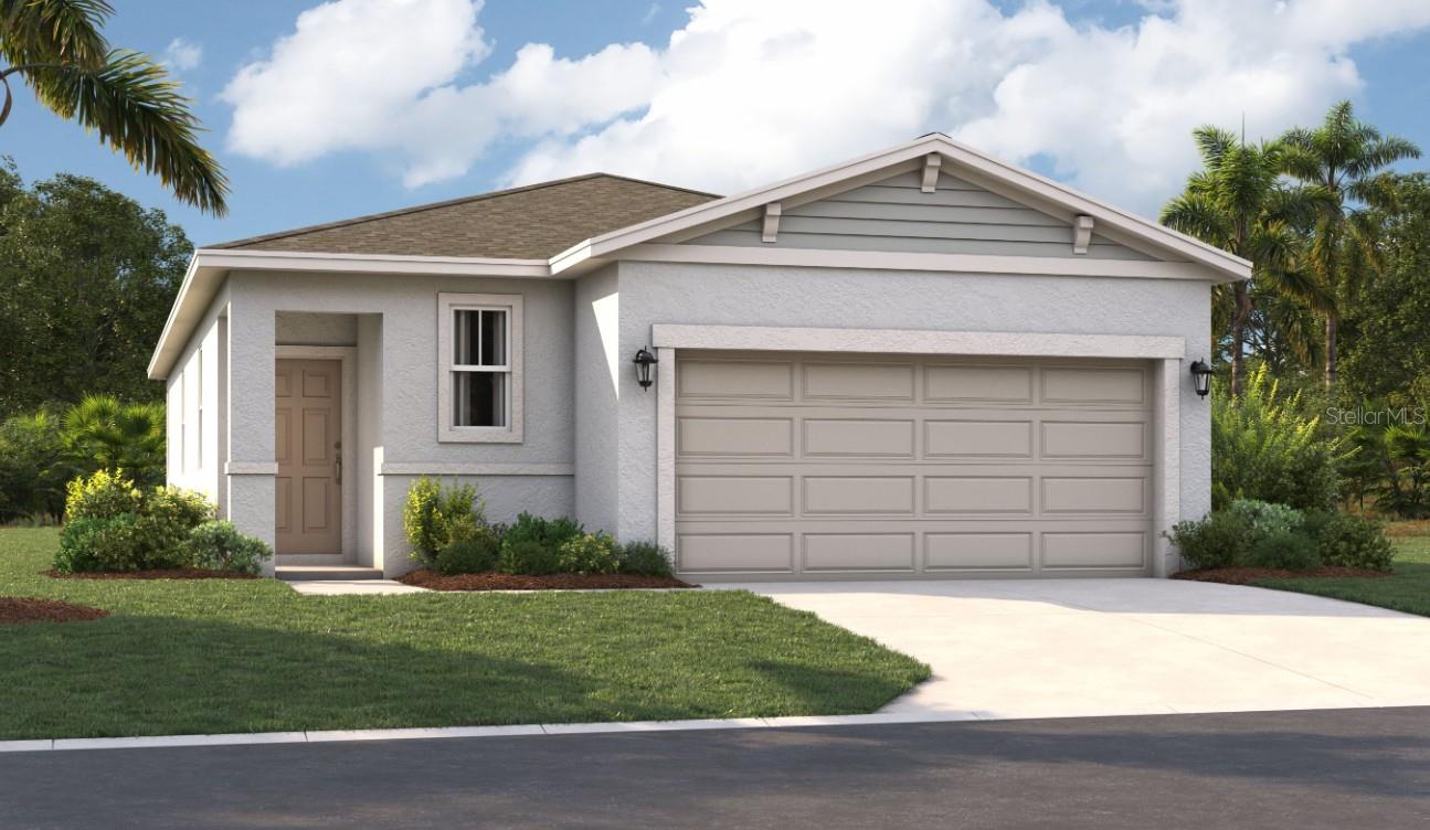 One or more photo(s) has been virtually staged. Under Construction. Immerse yourself in the unique charm of Watermark, where modern living meets natural beauty. Our homes are thoughtfully designed with functional layouts, designer-inspired features, and open-concept floor plans to meet your diverse needs. The neighborhood's location is incredible. Nearby parks like Manatee Cove Park, Fay Lake Wilderness Park, and Cocoa Riverfront Park are full of natural wonders. Watermark is conveniently close to major highways (I-95, FL 528, and US-1), providing easy access to Orlando International Airport, downtown Orlando, and Walt Disney World Resort. Stay closer to home with Watermark's pool and cabana to relax and enjoy the Florida sunshine. Plus, you'll also be just 15 minutes from Port Canaveral and the Kennedy Space Center. To top it all off, the beach is less than 20 minutes away! Discover the perfect combination of modern living and coastal living at Watermark.
You'll be delighted by all the thoughtful details in this single-family home. An open floor plan, spacious bedrooms, and a beautiful primary suite create a perfect home for entertaining and making the most of every day. From the inviting front porch, a foyer leads to a large kitchen with an adjoining dining area and living room, perfect for entertaining, watching movies, and relaxing. The open-concept kitchen is equipped with modern appliances, a beautiful center island, and a large pantry, and the backyard is the perfect spot for an evening cocktail or morning coffee. Enjoy it even more with a covered deck. Tucked behind the main living area, you'll find a primary suite with a huge walk-in closet and dual vanities, as well as two more bedrooms that share a full bathroom. This home's open layout allows you to enjoy the ease and convenience of single-story living in a stylish, inviting, and modern home.