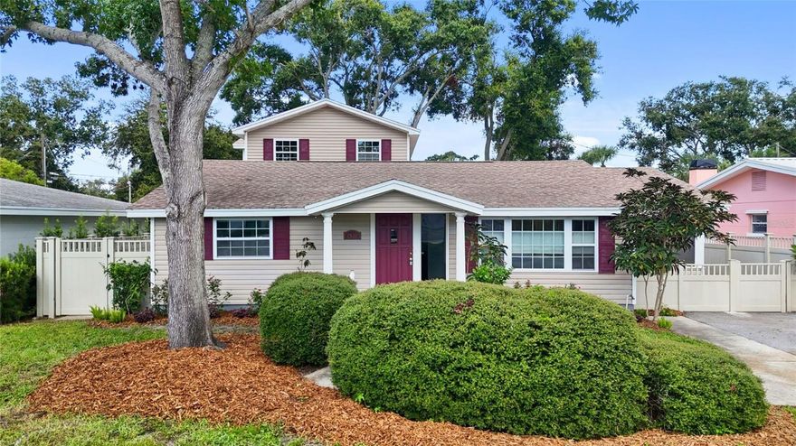 Welcome home to 1521 60th St! This spacious and well-maintained Gulfport home offers a rare blend of size, updates, and location—just blocks from the iconic tree-lined brick streets near Stetson University College of Law. With approximately 2,664 square feet of living space on a 59-by-120-foot lot, it’s one of the largest homes available in the neighborhood. At $300/square foot, it represents outstanding value in a highly desirable area. The home is located in Flood Zone X and experienced zero damage during last year’s storms—a testament to its sturdy construction and thoughtful upkeep. Built in 1955 on a slab-on-grade foundation, the main level features 3 true bedrooms and 3 full bathrooms, including a large primary suite with an impressive walk-in closet, a split-bedroom plan for privacy, and a bonus room with dedicated laundry space. The open kitchen is ideal for entertaining and flows easily into the living and dining areas, with French doors leading to a screened porch for effortless indoor-outdoor living. Upstairs, the 2010 addition by the previous owner was thoughtfully designed to match the quality and flow of the original home. It includes 2 additional bedrooms, a full bathroom, and a bonus craft room—perfect as a hobby space or extra office. The fully fenced yard is shaded by mature trees and was recently landscaped with native Florida plants, supported by a well-fed sprinkler and drip irrigation system for easy maintenance. The backyard is perfectly set up for enjoying the Florida lifestyle year-round. Located in Gulfport’s sought-after Stetson area, this home is just minutes from the vibrant downtown waterfront district with its restaurants, galleries, and markets. St. Pete Beach and Treasure Island are just 10 minutes away, downtown St. Petersburg is 15 minutes, and both Tampa International and St. Pete–Clearwater airports are within a 30-minute drive. Homes with this much space, care, and location rarely become available in Gulfport. 1521 60th St S is ready to welcome you home.