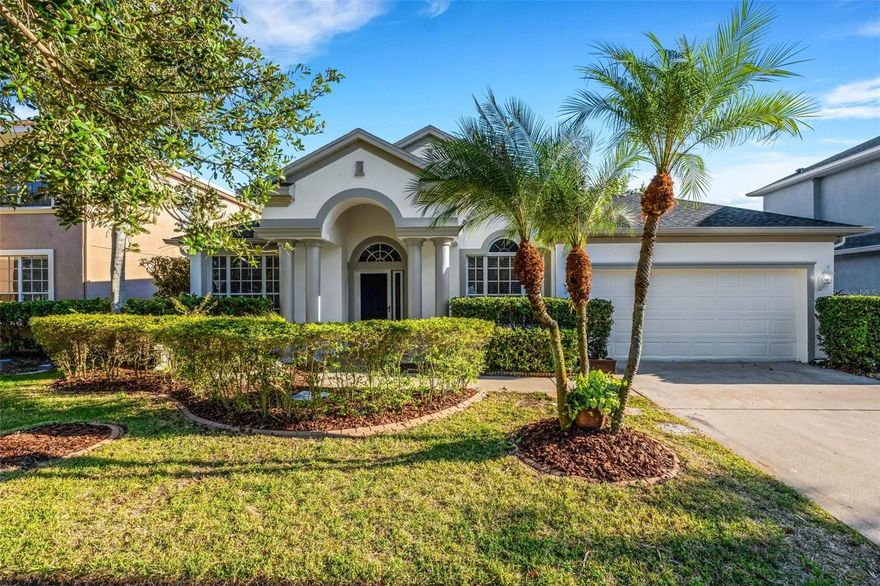 Discover the stunning 4-bed, 3-bath, 2-car garage + a driveway, open-concept, cul-de-sac home with a grand 2,612 sq. ft. of living space and a 6,600 sq. ft. lot that backs up into a pond. This home features a new 5 ton energy effecient HVAC system installed in 2022, Roof has plenty of life expectancy, open concept granite kitchen with wood cabientry and a gas stove, separate living and great room, new vinyl floors, two bedrooms with ensuite bathrooms, arched entryways, screen enclosed patio, divided-lite windows, and a 3-panel sliding glass door. Kitchen includes a cooking island, breakfast, bar a gas range, dual sinks, and a breakfast nook space. The primary bedroom has an ensuite bathroom with a double vanity with extra vanity space in the center, separate shower and bathtub, water closet, and a large walk-in closet with built-in shelves! Relax in the screen enclosed and paved patio with a beautiful view of the pond. Located in the welcoming Panther Trace community that offers a playground, pool, tennis court, volleyball court, and a multipurpose field. HOA fee is only $75 a year! Don’t miss the opportunity to reside in the remarkable Riverview area where state parks, beaches, fishing, museums, nature preserves, and so many more activities are just a short drive away! Convenient access to I-75, US 301, or the surrounding state roads. No flood zone, so no flood insurance. “This property is eligible for 100% financing through the UCM PATH program.” Sellers also offering concession towards buyers closing cost and buy down points! This gem of a home could be yours and is easy to show so book your showing today. Agents please read realtor remarks!