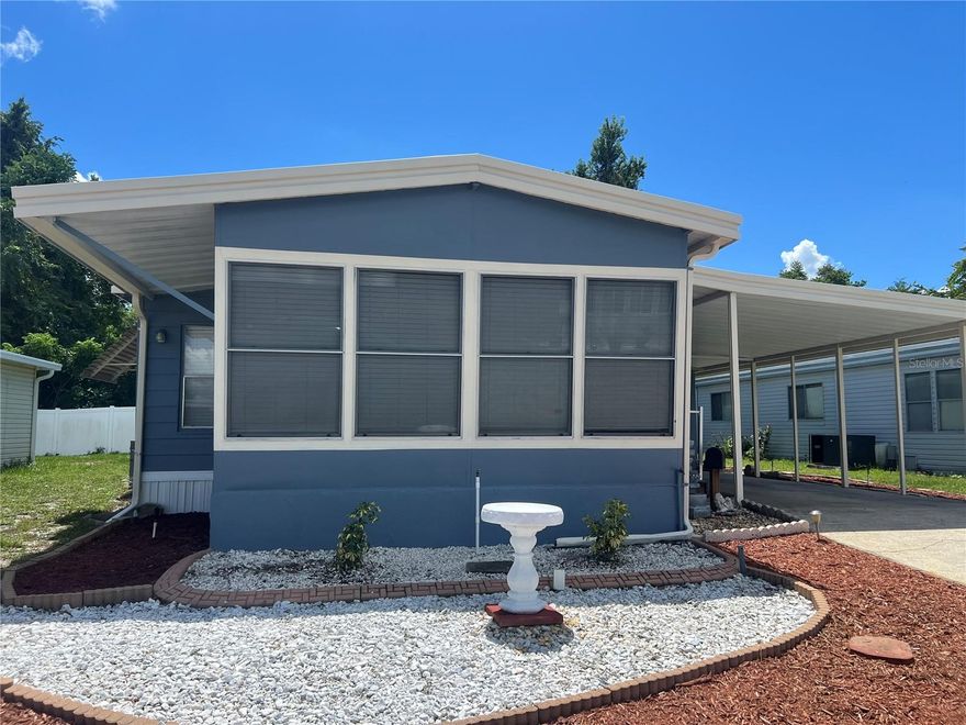 This is a great opportunity, come see this updated home. Roof has been resurfaced, new vinyl flooring installed, freshly painted interior and exterior with new skirting added. Laundry area is inside home and large external storage area. Perfect for snowbirds as well as full time residency. Home comes partially furnished as the pictures show. Very reasonable monthly Co-Op fee.  Property is realtor agent owned