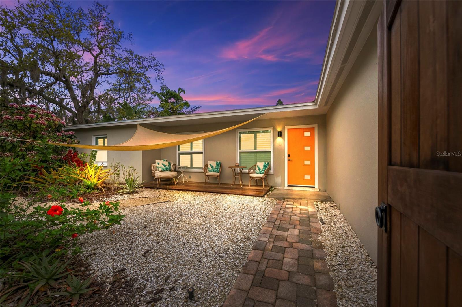CHARMING MID-CENTURY in Gulf Gate!...10 minutes to EVERYTHING! Beaches; Great Restaurants; Shopping; Bike Trails & Boating!....You will be WOWED by this TURNKEY FURNISHED Pool Home Opportunity with Bright Open Floor Plan & Incredible Indoor/Outdoor Living Spaces.****Nestled on a quiet Cul-De-Sac with Views Overlooking Small Pond, yet moments away from highly reviewed Dining Experiences; Recreation & TOP RATED Siesta Key Beach!*** Nicely Appointed Furnishings Throughout as well as Many Important Updates; 2020 Roof; 2020 Electrical Panel; 2024 HVAC. You will Enjoy Lounging beside your Salt Water Pool in the comfort of the OVER-SIZED Screened in Lanai--perfect for Morning Coffees, Sunset Cocktails and Dining Al Fresco! History of $60k+ annual revenue (2023 & 2024)---Ideal as Year-round; Seasonal or Investment Property.