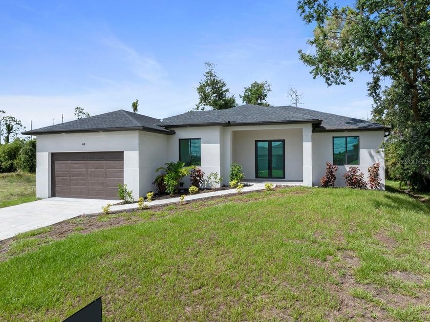 One or more photo(s) has been virtually staged. Now available for annual rental—experience modern Florida living in this brand new 3-bedroom + den, 2-bathroom single-family home in the peaceful community of Rotonda West. This light-filled home features a desirable split floor plan, no carpet, a spacious 2-car garage, and a covered lanai with serene golf course views. Enjoy the quiet surroundings while being just minutes from the beautiful beaches of Manasota Key and Gasparilla Island. Don't miss this opportunity to lease a stunning new home in a sought-after location—schedule your private tour today!