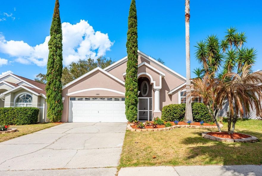 MOVE-IN READY and packed with UPDATES, this ideal single-story floor plan in the gated Weston Hills community of Clermont offers the perfect combination of style, comfort, and flexibility – whether you are looking for a primary residence, vacation home, or investment property with short-term rental potential! ****Major updates have already been taken care of for you: PRIMARY BATHROOM UPDATED (2026), GUEST BATH UPDATED (2026), FRESH INTERIOR PAINT & NEW LIGHTING (2026), VINYL PRIVACY FENCE (2025), A/C UPDATED (2024), NEW ROOF (2023), WATER HEATER (2022), and a beautifully UPDATED KITCHEN (2018).**** With LUXURY VINYL PLANK FLOORING throughout and a neutral color palette, the home feels modern, cohesive, and truly turn-key. The interior delivers a flowing floor plan with high ceilings and abundant natural light that make every space feel open and inviting. Formal living and dining areas greet you at the front of the home, while the central kitchen anchors the layout and opens seamlessly to the casual dining space and spacious family room. The kitchen features updated finishes, a GAS RANGE, ample cabinetry and counter space, and easy access to the main living areas so the home chef never misses out. The spacious PRIMARY SUITE is a standout feature the seller especially loves, offering plenty of room to unwind along with a beautifully refreshed en-suite bath complete with dual sinks, a relaxing SOAKING TUB and SEPARATE SHOWER. Three additional bedrooms provide flexibility for guests, a home office, or hobby space – making this rare 4-bedroom layout especially desirable in a neighborhood where many homes are 3-bedroom floor plans. Outdoor living is just as enjoyable thanks to the COVERED & SCREENED LANAI, creating the perfect INDOOR/OUTDOOR LIFESTYLE Florida is known for. The backyard is FULLY FENCED with a vinyl privacy fence and features mature landscaping plus a paved area ideal for a fire pit or outdoor entertaining, offering plenty of room to relax or host friends and family. Located inside Weston Hills, a GATED COMMUNITY with a virtual guard and LOW HOA, residents enjoy a welcoming neighborhood atmosphere with many long-term neighbors while still benefiting from short-term rental flexibility for investors. Community AMENITIES include a POOL, splash pad, sand volleyball court, basketball courts, tennis courts, playground, and scenic walking trails, making it easy to enjoy an active Florida lifestyle right outside your front door. Perfectly positioned just off US Highway 27, this Clermont location offers convenient access to shopping, dining, golf, major roadways, and Central Florida’s world-famous theme parks. With extensive updates already completed, abundant natural light, and a flexible 4-bedroom layout, this Weston Hills home is the definition of turn-key Florida living – call today to schedule a tour! **Seller may consider buyer concessions if made in an offer**