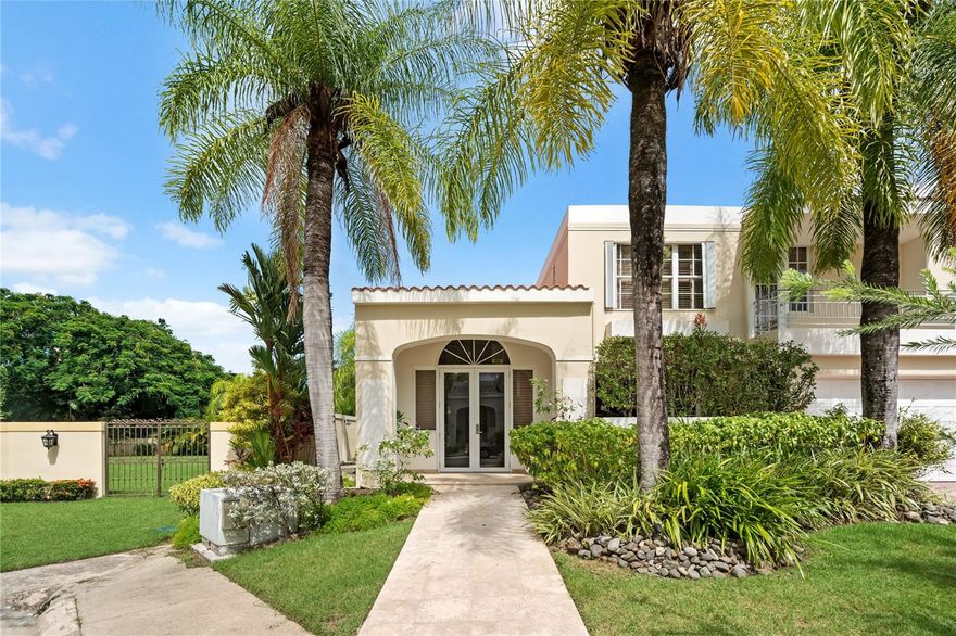 Discover beautifully balanced living in this five-bedroom, four-and-a-half-bath residence located in the sought-after gated community of Palma Real, Guaynabo. Offering just over 500 m² of thoughtfully designed space, the home combines comfort, style, and abundant natural light throughout.
The property is in excellent condition, featuring warm, inviting interiors that flow seamlessly from room to room. The primary suite offers his-and-her walk-in closets and a spa-inspired bathroom highlighted by a striking glass-ceiling shower. A junior suite on the second level includes a private terrace, creating a quiet and private retreat.
Outdoor living is enhanced by a marble-floor open deck, a covered terrace, heated pool and serene garden views, with a park located directly behind the property providing added privacy and a lush natural backdrop rarely found within a gated community.
Residents of Palma Real enjoy controlled access, 24-hour security patrol, and a prime Guaynabo location close to top schools, dining, shopping, and everyday conveniences. Community amenities include a gym, clubhouse, swimming pool with gazebo, basketball court, beach tennis and pickleball courts, a full tennis court, and a playground, all set within beautifully landscaped grounds.
Additional features include a full power generator, double enclosed garage, and ample storage throughout. An exceptional opportunity to own a spacious, well-appointed home in one of Guaynabo’s premier residential communities.