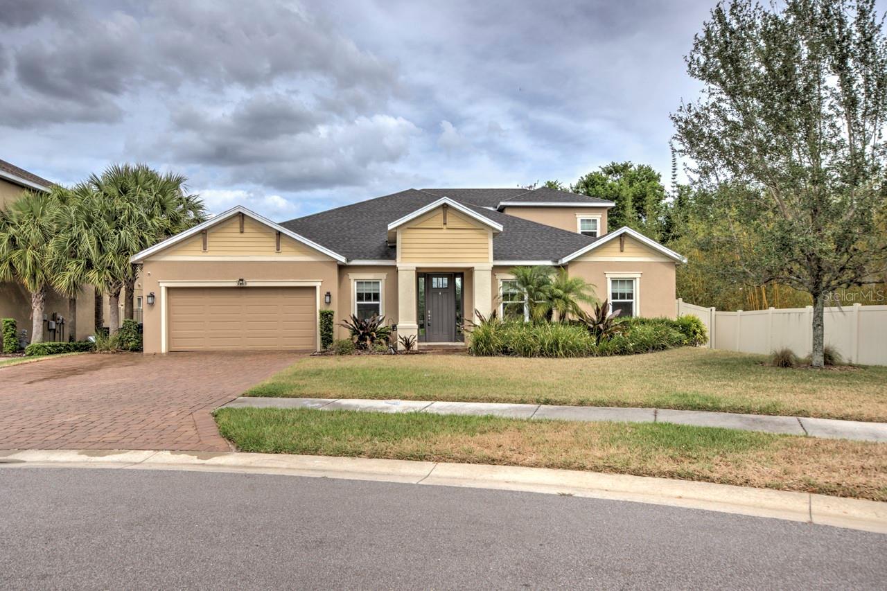 With the option to lease or "Lease to own", Luxurious cul-de sac home perfectly located on a premium waterview lot in beautiful Arbor Chase community. Zoned for Palm Harbor University High School, the location of this house is close to everything the greater Tampa Bay area has ! Taylor Morrison Windover III Floor Plan displays excellent craftsmanship. Ideal layout for this 5 bedroom, 4 1/2 bathroom house; with the Master bedroom in addition to 3 other bedrooms , 3 and half bathrooms and the office on the first floor, while a 5th bedroom, full bathroom and a gym room perfectly layed out on the second floor. Except for the staircase, the entire space is tiled, expressing the elegant and relaxed style of Florida life. With custom kitchen cabinets, double ovens, a 5-burner gas stove, a top-of-the-line Samsung refrigerator, and a walk-in pantry, the kitchen is just perfect! Serving family and visitors will be a breeze thanks to the spacious island and spotless quartz counters. Do not forget to check out the beverage bar with the wine cooler! The master bedroom has a spacious walk-in closet ! Two of the first floor bedrooms have a jack and jill bathroom with 2 separate sinks, perfect for busy mornings! ( one of those 2 rooms has a bonus walk-in closet ), and the 4th bedroom on the other side of the house has a door leading to the conveniently adjacent full bathroom. Some of the windows were replaced with custom made Impact Glass windows less than a year ago. Built-in bookcases and gorgeous wall tile surround the modern electric fireplace in the spacious family room , where you can sit and enjoy the breath-taking view behind the sliders. The custom heated pool and covered paver lanai continue the room's large and welcoming design as you pass through sliders. Featuring the Sun Shelf and two fountains, yell Welcome to the best of Florida! Relax in the patio and enjoy the view of the pond and further greenery with a side yard for your pets to explore. The permanently closed gate at the end of the street and the absence of neighbors on the south side increase the feeling of privacy. **** Property is available for long term lease (preferred, $6900 monthly) or short term lease (rate is negotiable depending on duration, minimum 3 months) . Association application one-time fee is $150. Monthly pool maintenance fee is $150. Zero landscape fee as it is included in HOA fee which is owner responsibility.