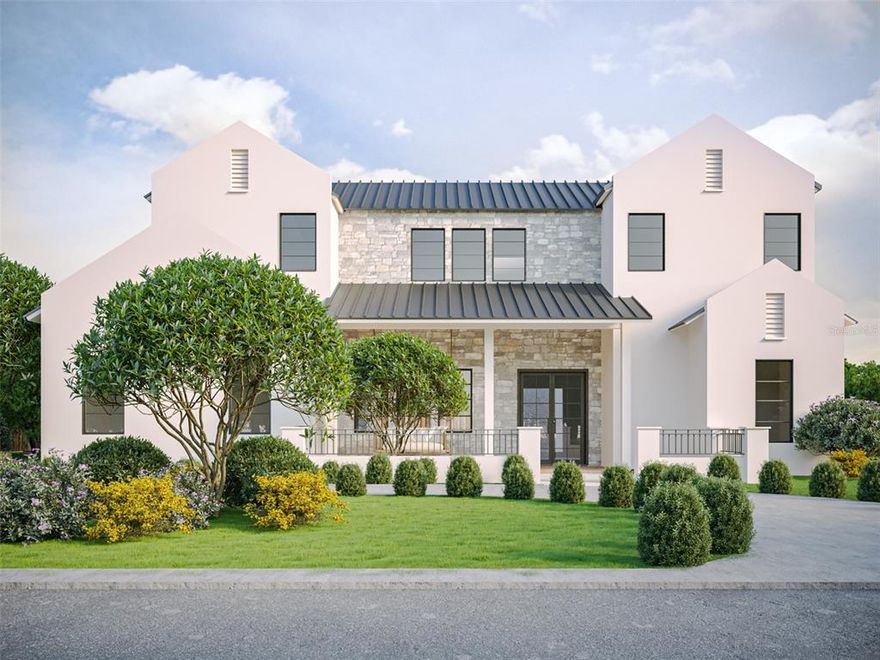 Under Construction. Here is the perfect opportunity to purchase your very own private sanctuary in the heart of Winter Park. This exquisite transitional modern home by Parade of Homes award winning builder Clarkson Concepts was designed with incredible details that will not disappoint. As you drive up to the property you are greeted by a contemporary, West Coast Casual elevation. A private courtyard leads you through the entrance and into your contemporary, open great room with 12’ ceilings. To the left, a relaxing living room with built-ins and fireplace. To the right you’ll find an uncompromising gourmet chef’s kitchen featuring all Subzero/Wolf appliances. The solid wood cabinets are accented by a designer backsplash and Legrand Addorne under cabinet outlets with lighting.  The custom pantry features countertops for coffee station, appliances, and storage.  You’ll never want to leave your grand first floor owner’s retreat with barrel vaulted ceiling and an en suite where you can soak away in your 6’ freestanding tub.  His and hers solid wood vanities along with his and hers closets mean plenty of space for clothing, shoes, handbags, makeup and jewelry.  A full guest suite and laundry room complete the first floor.  On the second level you will find a relaxing balcony to enjoy views of your backyard, a large bonus room with vaulted ceilings, 3 bedrooms with en suites and a secondary laundry room. The private backyard outdoor oasis will include a large undercover lanai, separate, fully outfitted summer kitchen, pool with hot tub and sun shelf. Relax your days away with privacy, comfort and the best parts of Florida living while being minutes from Park Avenue, Baldwin Park, Rollins College and Advent Health. Zoned for Winter Park Schools. Call today to set your appointment with the Builder!