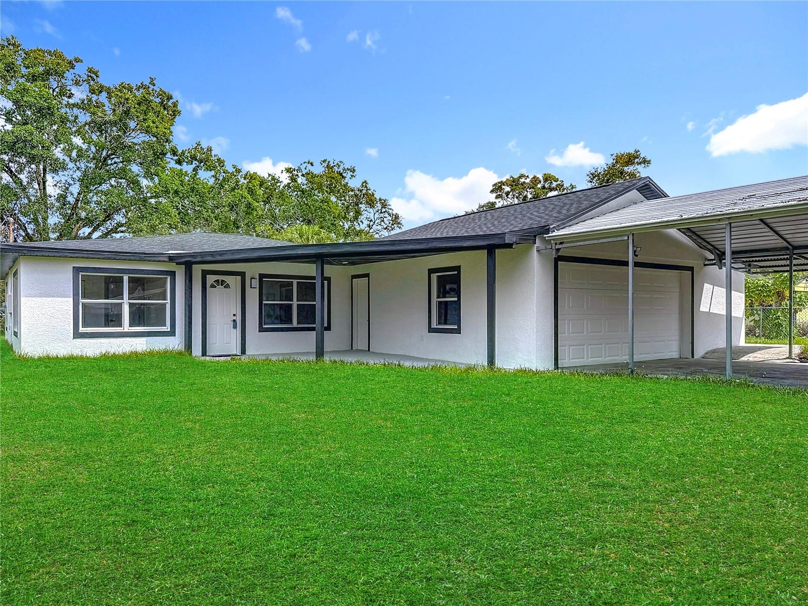 Fully Remodeled Pool Home in the Heart of Lutz! This stunning 3-bedroom, 2.5-bath residence offers a private pool, spacious 2-car garage, 2-car carport, It also includes a detached storage shed in the spacious backyard, as well as an attached storage area next to the garage. Sitting on a desirable corner lot, the property provides abundant outdoor space for entertaining and relaxation.
Inside, the brand-new kitchen features quartz countertops, solid wood cabinetry, and stainless steel appliances, flowing into a modern layout with a dedicated entertainment area, separate living, dining and family rooms, and luxury vinyl plank flooring throughout. Enjoy two and a half beautifully updated bathrooms and a custom design that balances comfort and style.
Recent upgrades include a NEW roof (2025), a newer AC system, and fresh interior/exterior paint. With all major updates complete, this home is truly move-in ready!