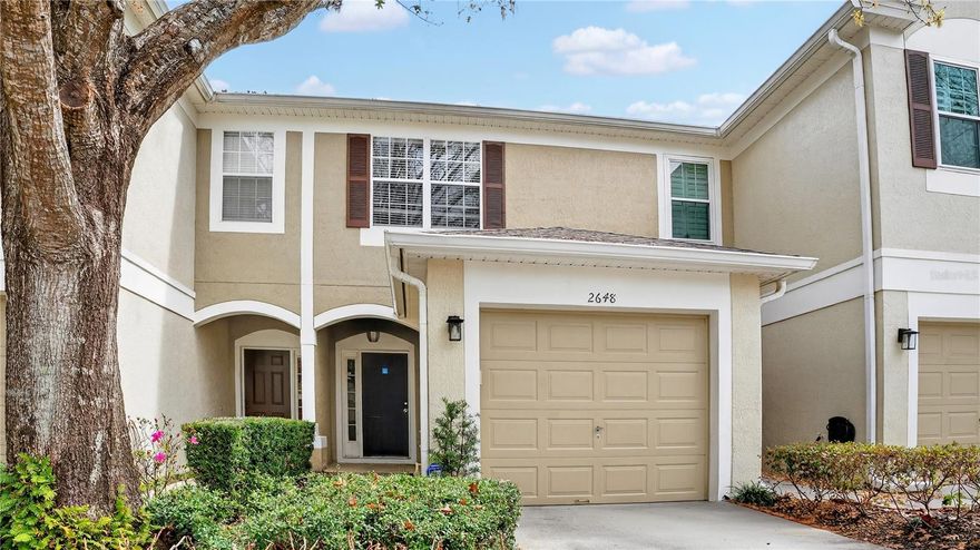 Welcome to Winter Park two-story townhome located in the private, gated community of Vistas at Lake Howell. This 2 bedroom, 2.5 bathroom home offers approximately 1,550 sq ft of living space.  The kitchen features stainless steel appliances, including dishwasher, range, refrigerator, and microwave. The living and dining room combination provides an open and functional layout.  All bedrooms are located upstairs, along with a conveniently located laundry room (washer and dryer included). The primary bedroom features a custom-designed closet and an en-suite bathroom. Ceiling fans are installed in multiple rooms.  Additional highlights include a half bathroom downstairs, a screened-in private back patio/porch, and an attached one-car garage.  Ideally situated near SR-436 and I-4, offering easy access to shopping, dining, and major highways.  ****Home square footage, taxes, lot sizes, and schools are to be independently verified.***
