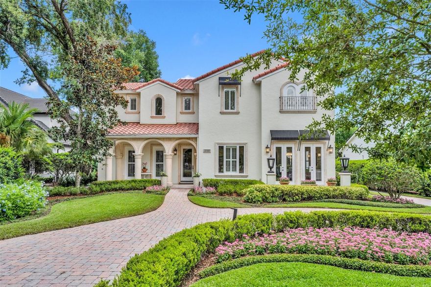 Don't miss this unique opportunity to live on one of Winter Park's most sought-after streets, on the fairway of the WP-9 Golf Course. Just steps from Park Avenue, this custom home offers 4,360 SF of living space with a detached 373 SF casita.
Meticulously maintained, recent updates include fresh landscaping (2023-2024), landscape lighting (2022), a new pool pump (2023), a new spa/pool heater (2024), newer HVAC units (2 in 2020), newer water heaters (2024 & 2021), new light fixtures (2024), and new carpet in 3 bedrooms (2024).
This 4 bed/4.2 bath Mediterranean home welcomes you with a charming, covered front porch and stunning views across the 3rd fairway and beyond. Enjoy seamless outdoor entertaining in the private backyard with a covered lanai, summer kitchen, swimming pool, and heated spa, plus an air-conditioned casita/flex space (currently an office) with a ½ bath.
Inside, the exceptional floor plan, accented by exquisite and detailed craftsmanship, offers a living/dining room combo, both flooded with natural light with great views of the golf course, a spacious family room flowing into the open kitchen with an eat-in bar and a sunny dinette area, and a private office. 
The primary suite features hardwood floors and pool views with direct access to the covered patio, plus an updated bathroom with a spacious, zero-entry glass shower, and 2 large walk-in closets with custom built-ins. Upstairs are 3 additional bedrooms, 3 full bathrooms, a loft space, and a large bonus room. 
The front circular brick drive offers plenty of guest parking, while a driveway leads around to the rear-facing, oversized 2-car garage, with a covered breezeway connecting it to the main house. 
Located just 2 blocks from Downtown Park Avenue, and boasting a 16,000 sq ft lot (192x83) and prime golf course frontage, the perfect blend of functionality and lifestyle awaits!