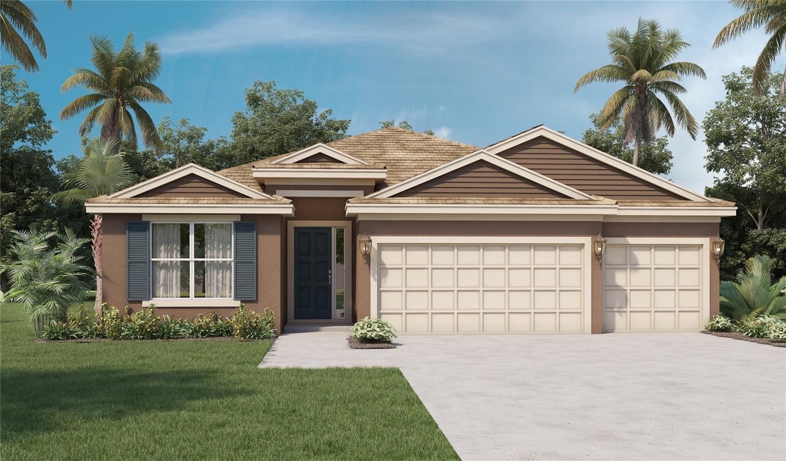 Under Construction. "Find all the space you need in our Destin floorplan in Kindred. This spacious all-concrete block construction single-family home features 4 bedrooms and 3 baths and 2,361 square feet.
As you enter the foyer, you are greeted with two bedrooms and a full bathroom. The well-appointed kitchen overlooks the dining room and features an island with bar seating, beautiful quartz countertops and stainless-steel appliances. A versatile nook is located off the kitchen and can be adapted to fit your needs.
Enjoy views of the oversized lanai from the spacious great room. Bedroom one, located in the back of the home for privacy has an en suite bathroom with a double vanity and spacious walk in closet. Bedroom four is tucked into the opposite corner of the house and includes a third bathroom.
*Photos are of similar model but not that of exact house. Pictures, photographs, colors, features, and sizes are for illustration purposes only and will vary from the homes as built. Home and community information including pricing, included features, terms, availability and amenities are subject to change and prior sale at any time without notice or obligation. Please note that no representations or warranties are made regarding school districts or school assignments; you should conduct your own investigation regarding current and future schools and school boundaries.*
