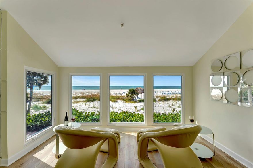 Experience the ultimate beachfront lifestyle in this stunning turn-key 2-bedroom, 2-bath condo offering a full, unobstructed Gulf view on one of the best beaches in the world. From the moment you step inside, you’re greeted by breathtaking panoramic views of shimmering turquoise waters, powder-soft crystal sand, and unforgettable sunsets that paint the sky each evening.

This light-filled residence features an open, inviting layout designed to maximize the incredible coastal scenery from the main living areas. The spacious primary suite offers comfort and privacy with an en-suite bath and generous closet space. A comfortable guest bedroom and second full bath provide the perfect setup for family or visitors.

Enjoy the convenience of an additional dedicated storage closet, ideal for beach gear, bicycles, or seasonal belongings.
Located just steps to the community pool, fitness center, clubhouse, tennis & pickleball courts and private beach access, this premier beachfront community delivers true resort-style living. Soak in the sights and sounds of waterfront life—morning coffee with sea breezes, afternoon relaxation, and sunsets that feel close enough to touch.

Whether you're seeking a full-time residence, a seasonal retreat, or an investment property, this condo offers the perfect blend of comfort, amenities, and world-class beach living. For your convenience, Peppertree offers onsite rental.