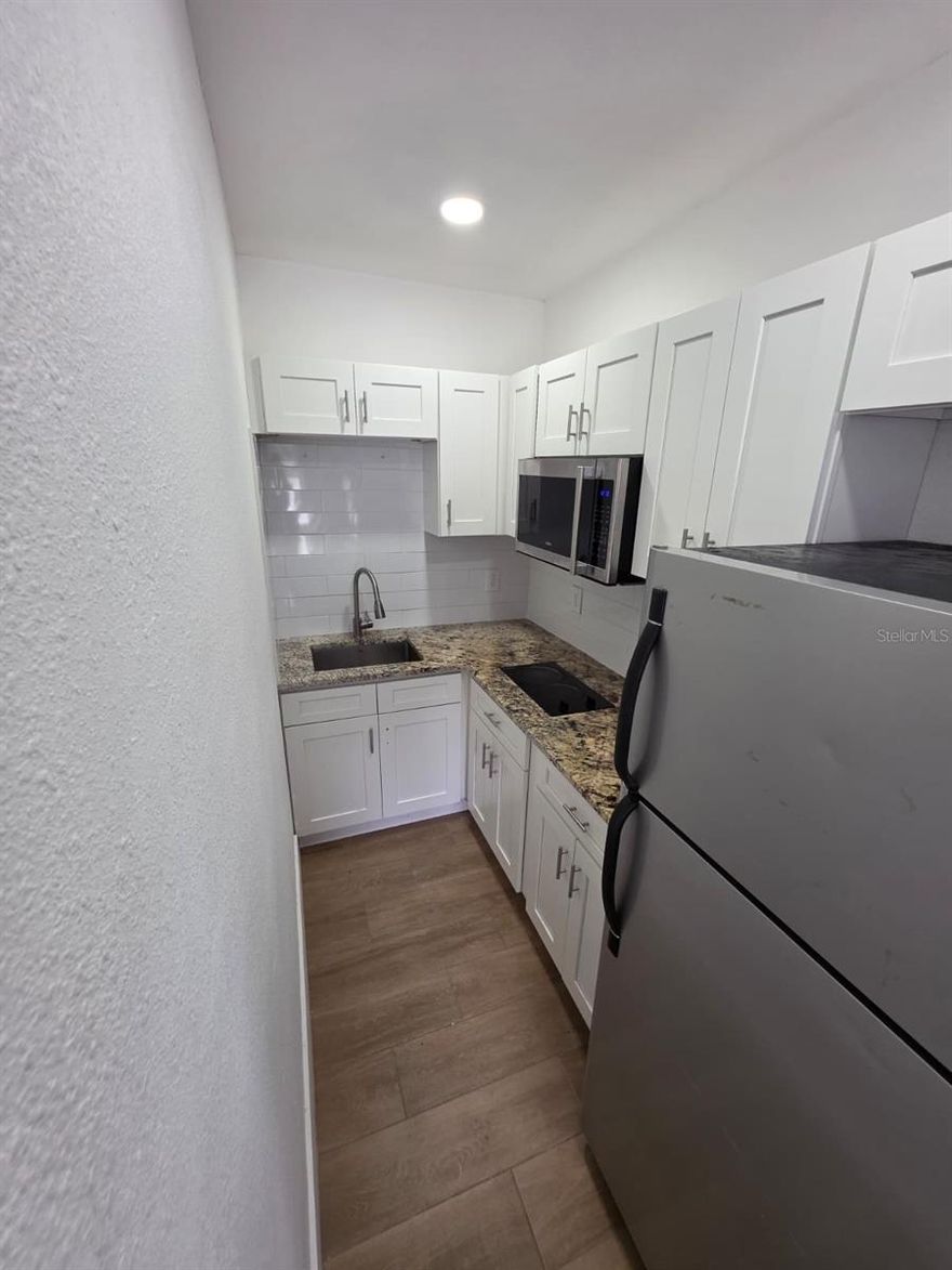 Fully renovated 3/2 with a private third-bedroom suite with separate entrance and kitchen, ideal for multigenerational living. Wood-look porcelain tile, updated baths, quartz countertops, and a large yard. Location: near Clearwater Beach and a short drive to Downtown Dunedin. Section 8 vouchers welcome.