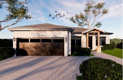 Pre-Construction. To be built. Welcome to this stunning new construction home located on a quiet cul-de-sac in desirable Rotonda West, Florida. Featuring 3 spacious bedrooms, 2.5 baths, and over 1,600 square feet of beautifully designed living space, this home offers luxurious finishes and thoughtful details throughout. Enjoy elegant porcelain tile flooring, sleek Carrara marble tile countertops, and a modern kitchen equipped with stainless steel appliances. Hurricane impact windows provide peace of mind, while the epoxy-coated garage floors and brick paver driveway add both style and durability. Perfectly situated just minutes from the Gulf of America's pristine beaches, as well as local shopping and dining, this property combines comfort, quality, and convenience for the ultimate Florida lifestyle.