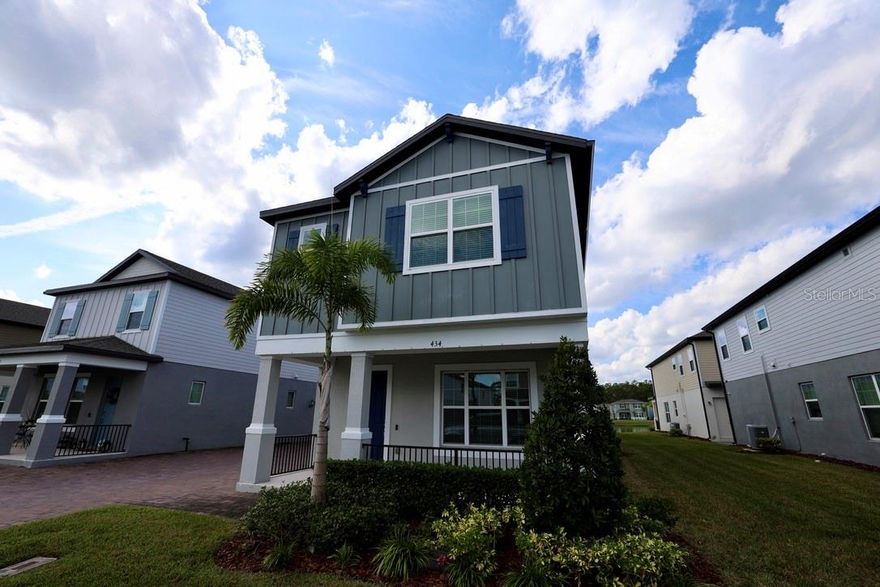 Lovely Venetian Bay 4 bedroom, 2.5 bath, 2 car garage townhome in Venetian Palms section. Built 2022, new home, 2070 sq ft., Tile floors downstairs, carpet upstairs. New appliances, refrigerator with ice/water in door, electric glass top range, microwave over range, dishwasher, disposal, washer & dryer. Complete window treatments of blinds. No pets!