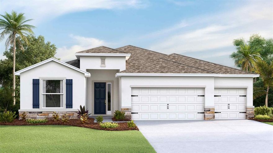 One or more photo(s) has been virtually staged. Under Construction. The builder is offering buyers up to $25,000 towards closing costs with the use of a preferred lender and title company. Farm at Varrea offers new homes in Plant City, located right off Midway Road, and less than 10 minutes from I-4. Easy access to the interstate provides a seamless commute to the large surrounding cities such as Tampa, Orlando, and Lakeland.
Farm at Varrea, nestled among grand oak trees, provides a small-town, rural feel, yet allows homeowners to be immersed in all that Plant City can provide. Just 11 minutes away, you'll find Downtown Plant City with a main street bustling with unique shops, restaurants, and entertainment. Not only is the community in a prime location, but it sits in the center of the Strawberry Capital, where the famous Strawberry Festival is held annually, bringing rides, vendors, and live entertainment to the city.
Each home in this community is constructed with concrete blocks on 1st and 2nd stories, comes equipped Smart Home System.
Pictures, photographs, colors, features, and sizes are for illustration purposes only and will vary from the homes as built. Home and community information, including pricing, included features, terms, availability, and amenities, are subject to change and prior sale at any time without notice or obligation. Materials may vary based on availability.