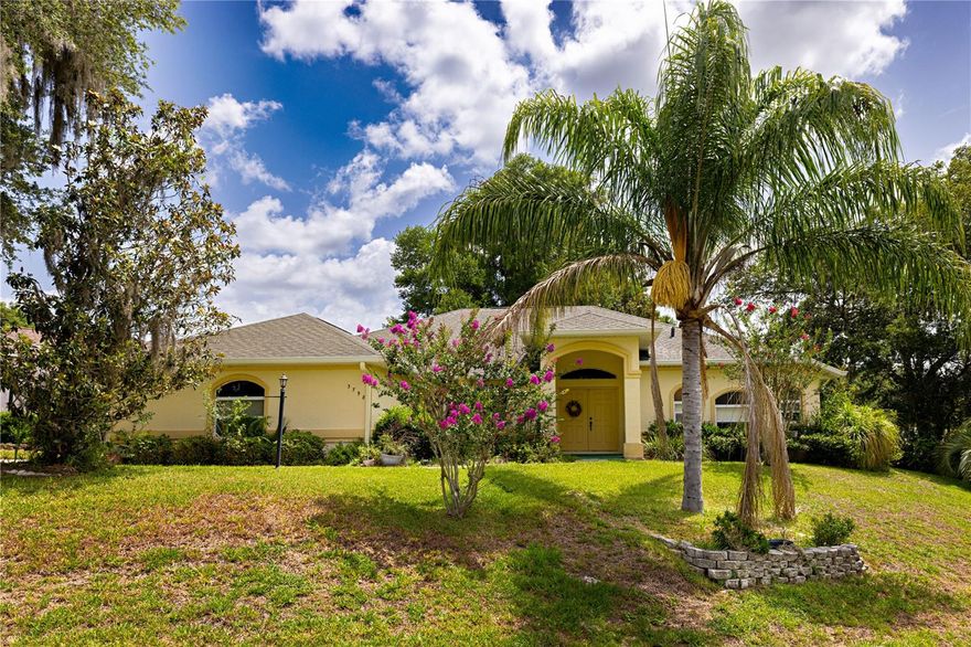 PRICED REDUCED!  Great opportunity to purchase in Canterbury Lake Estates.  Make this your dream home!  HVAC is only 5 years old.  HUGE Primary bedroom with en suite bathroom.  Primary bath has dual sinks, soaking tub and large walk in shower with bench. Formal dining room.  Kitchen has a breakfast bar and island.  Family room and breakfast nook.  Laundry room off kitchen.  Large screened lanai. 2 car garage with extra storage space. Long driveway for extra parking space. Mature landscaping. Community has a clubhouse, pool and pickleball court and social events.