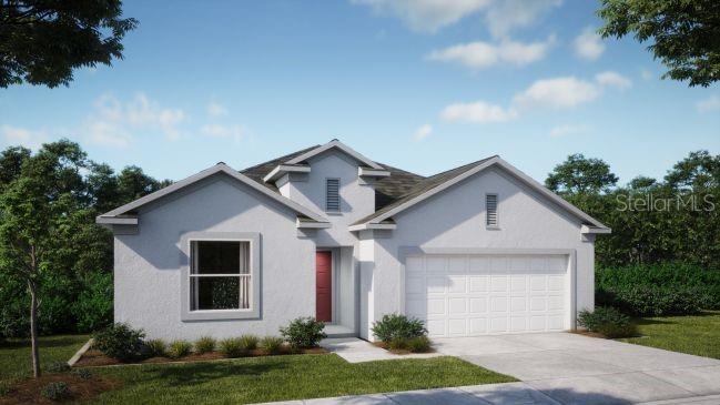 Pre-Construction. To be built. Elegance & Comfort Combined! Thoughtfully designed with high-end touches, this home offers spacious living areas, a chef’s kitchen, and a tranquil owner’s retreat. Located in Palm Coast, step inside through the foyer entry with 9'4" ceilings into the open floor plan that effortlessly combines style and functionality. The great room, illuminated by an additional window and enhanced with LED flush mount lights, creates a bright and inviting space.
The chef’s kitchen boasts a large island with stunning granite countertops, upgraded cabinets, ample cabinetry, and a spacious pantry—ideal for meal prep, entertaining, or casual dining.
Luxury EVP flooring flows through the main living areas, while the bedrooms are appointed with soft carpet for comfort.
Tucked away at the rear, the private primary suite offers a tray ceiling, large walk-in closet, and a spa-inspired bath featuring a tiled shower with enclosure, separate soaking tub, and a well-placed linen closet.
This home features a split bedroom layout, with the three spacious secondary bedrooms positioned just off the foyer—offering privacy and flexibility—while the secondary bathroom includes a tile shower/tub combo.
A centrally located laundry/mud room provides added convenience and extra storage.
Enjoy Smart Home features including a Ring Video Doorbell, Smart Thermostat, Keyless Entry Smart Door Lock, and Deako Switches for enhanced convenience and security.
Step outside to the covered and screened rear lanai with 9'4" ceiling, perfect for relaxing or entertaining. The spacious two-car garage offers ample storage and convenience.
With a full builder warranty, this home strikes the perfect balance of style, comfort, and peace of mind. Don’t miss your chance to make this stunning Palm Coast residence yours—schedule your private tour today!
