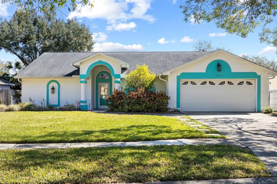 Don’t miss this 4-bedroom, 2-bath home featuring a bright, open floor plan with vaulted ceilings and abundant natural light. Formal living and dining spaces welcome you in, while the spacious great room flows seamlessly into the kitchen with stainless appliances, granite countertops, breakfast bar seating, and an eat-in area overlooking the pool.
The split floor plan offers privacy, with three generously sized guest bedrooms and a spacious primary suite complete with two walk-in closets, dual sinks, soaking tub, and separate shower. Sliding doors lead directly to your outdoor retreat.
The true highlight is the completely remodeled pool featuring brand-new designer tile and updated pool decking, creating a fresh, modern outdoor space perfect for entertaining and relaxing year-round. The screened enclosure and Diamond Brite finish complete the Florida lifestyle experience.
Additional features include updated garage door, HVAC with UV duct system, central vacuum, fully fenced yard, NO CDD, and low HOA. Conveniently located near A-rated schools, shopping, dining, and the Veteran’s Expressway.
Move-in ready and worth a visit!
