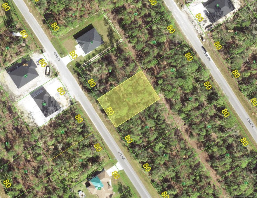 PORT CHARLOTTE: Discover the perfect location to build your dream home in Southwest Florida, where town and country living come together seamlessly. This prime homesite offers the freedom of no HOA and no Deed Restrictions, giving you the flexibility to design and enjoy your property your way.
Ideally situated between US 41/Tamiami Trail and Gasparilla Road, this location provides the best of both worlds. Enjoy shopping, dining, and entertainment just minutes away, while also having direct access to the stunning beaches of Boca Grande and Manasota Key. Whether you’re looking to relax on the sand, fish in world-class waters, or explore the natural beauty of the Gulf Coast, it’s all within easy reach.
Experience the tranquility of a spacious, rural setting without sacrificing convenience. This is a rare opportunity to build in a desirable area that offers both privacy and accessibility. Don’t miss your chance to create the perfect Florida lifestyle—Coastal, Country, and Carefree!